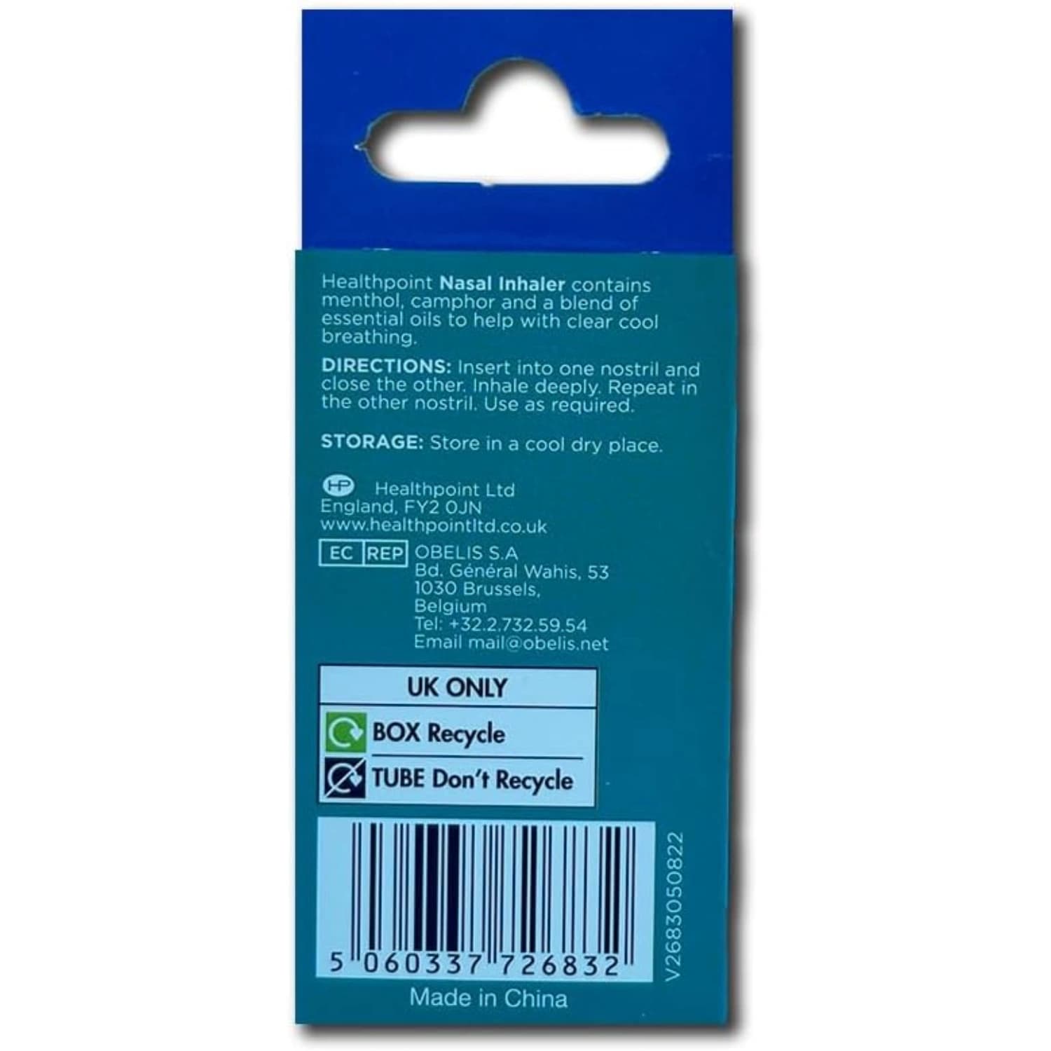 Healthpoint Nasal Inhaler 2 Tubes