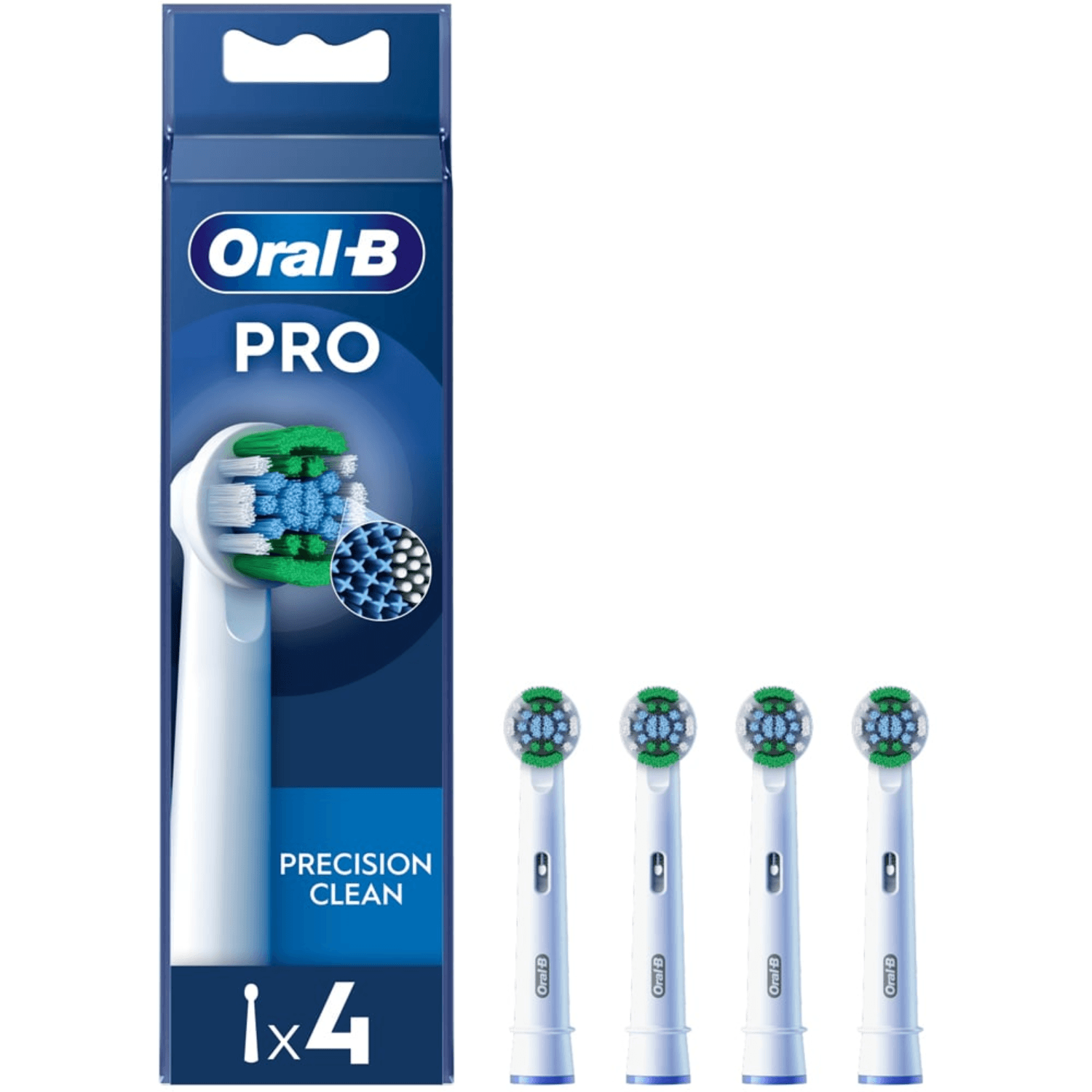 Oral B Pro Precision Clean Toothbrush Heads 4 Pack