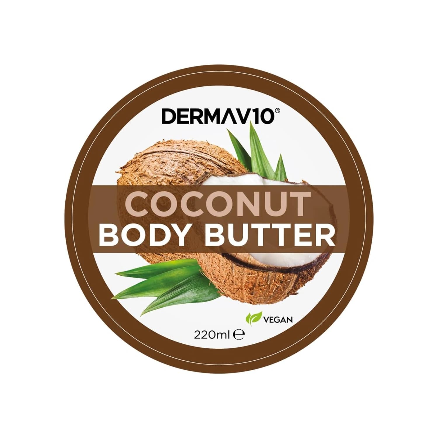Derma V10 Coconut Body Butter 220ml