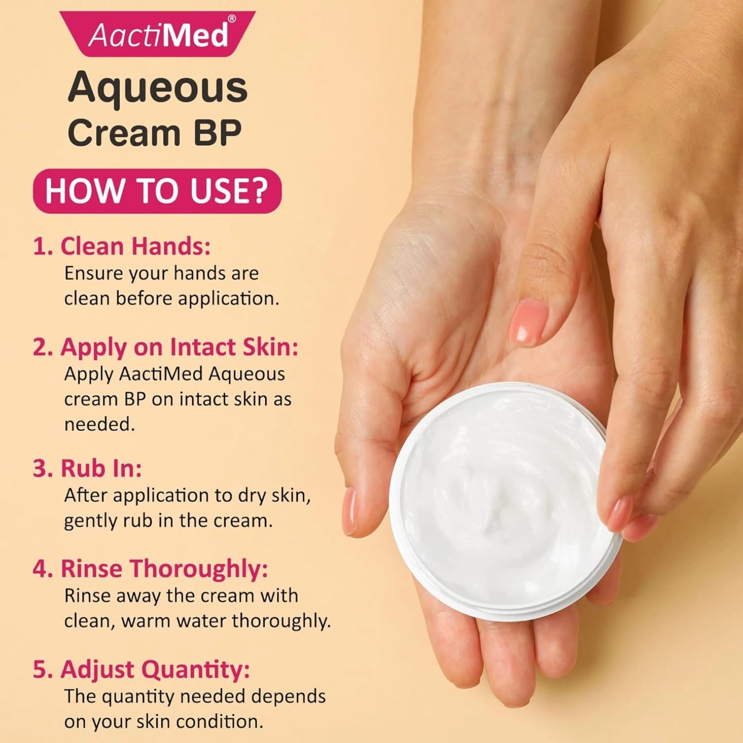 AactiMed Aqueous cream BP 500gm