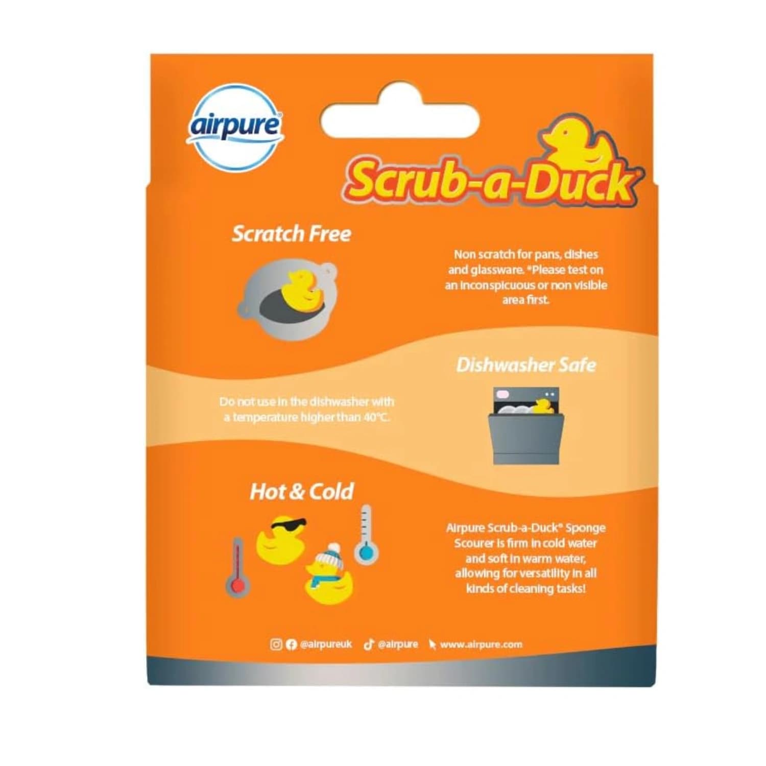 Airpure Scrub-a-Duck Sponge Scourer