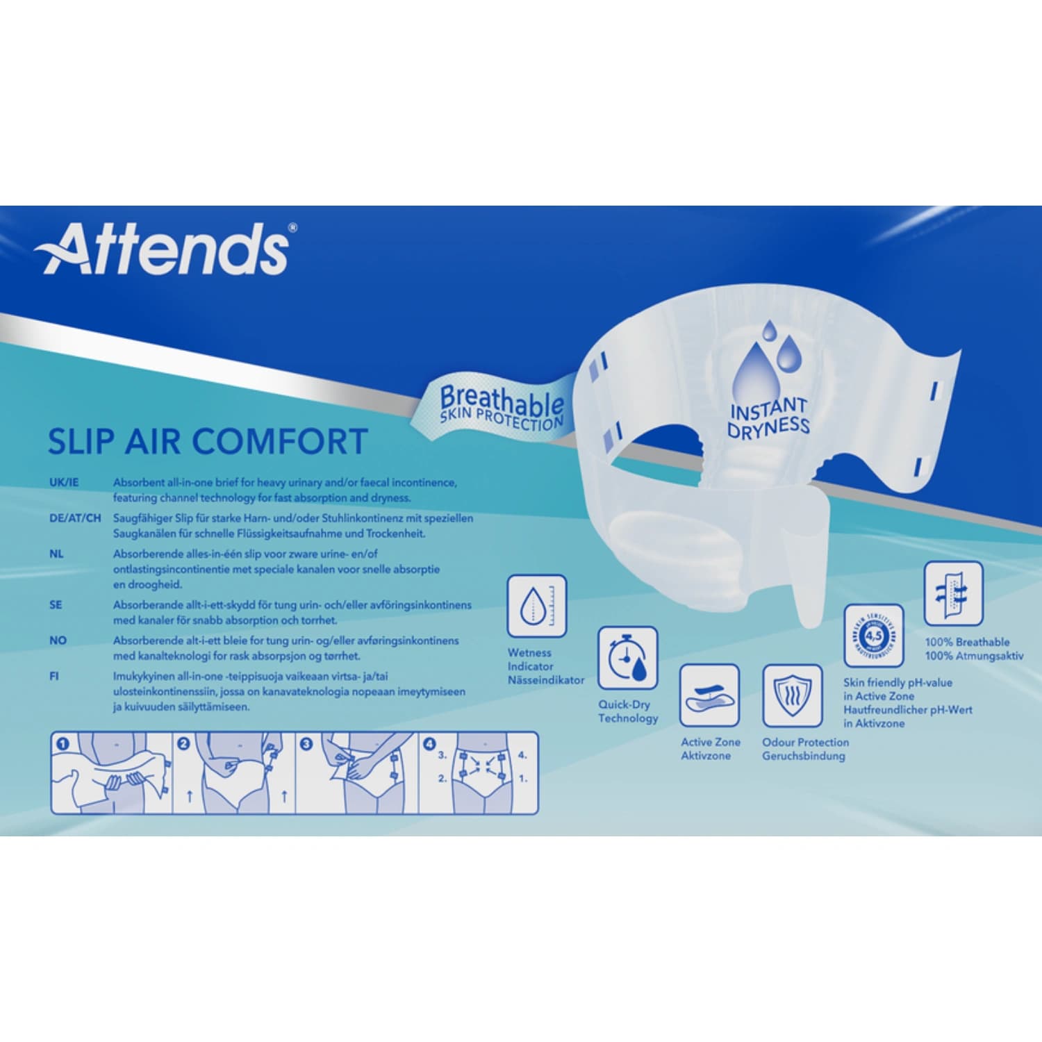 Attends Slip Air Comfort