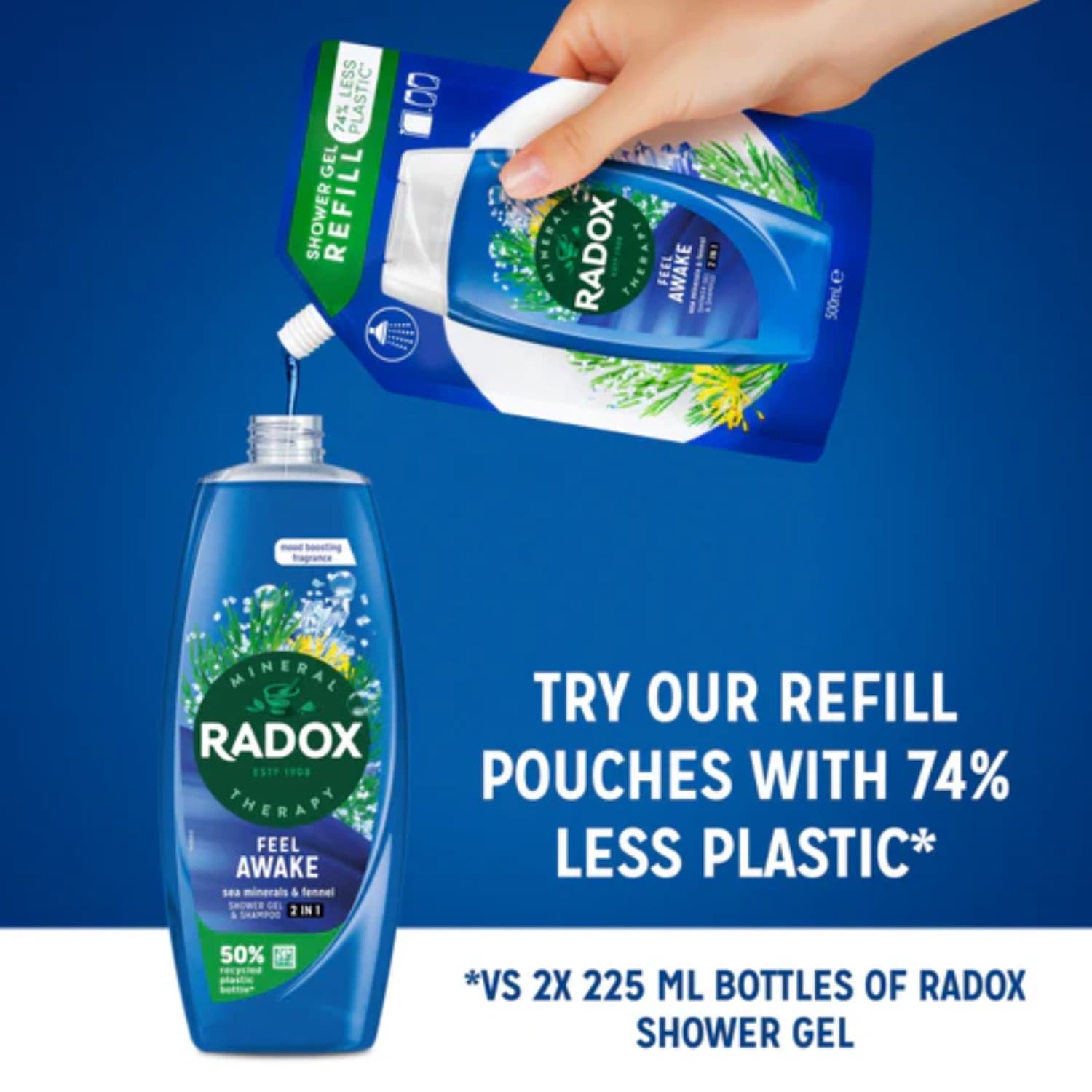 Radox Shower Gel Feel Awake 225ml