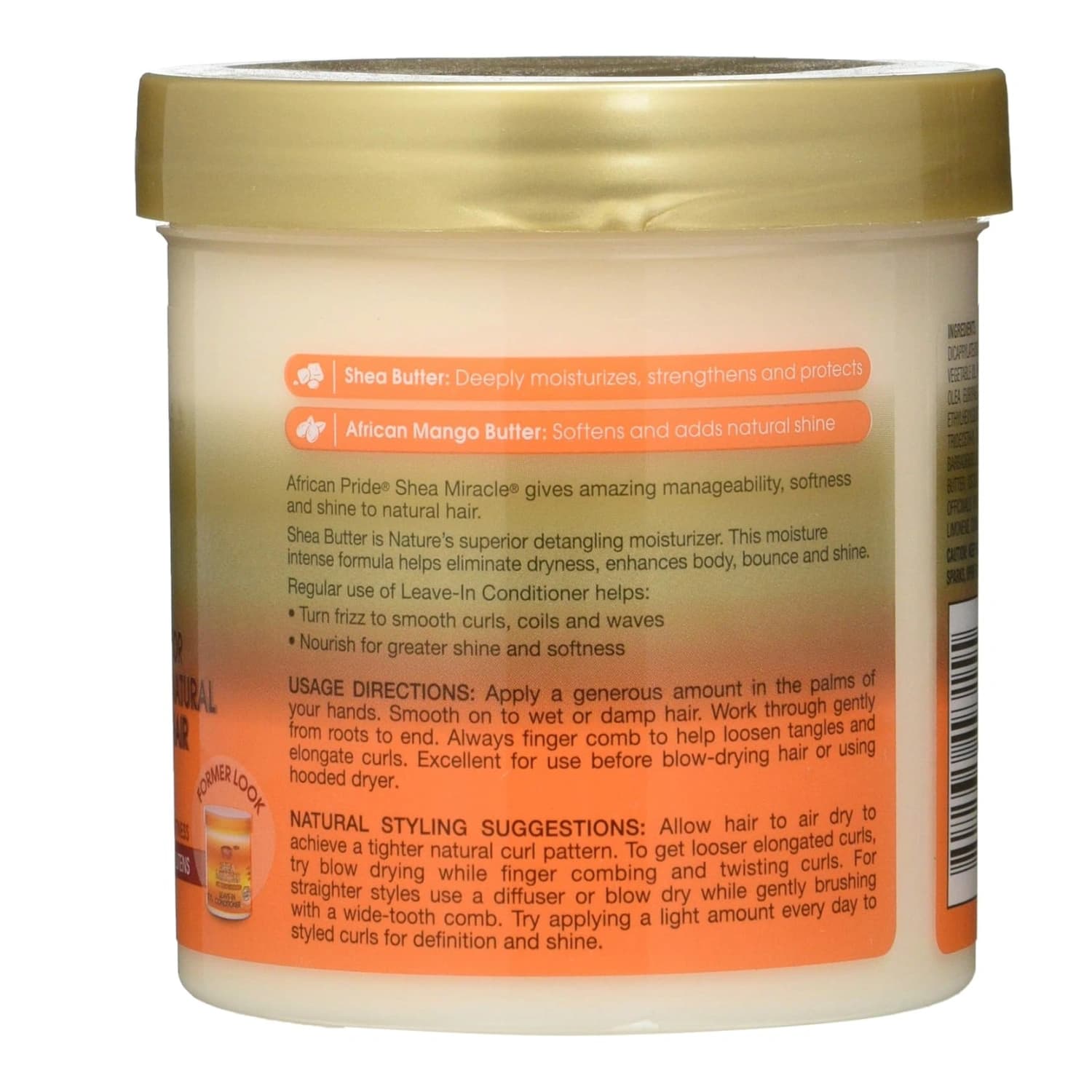 African Pride Shea Miracle Moisture Intense Leave-In Conditioner 15 Ounce 425gm