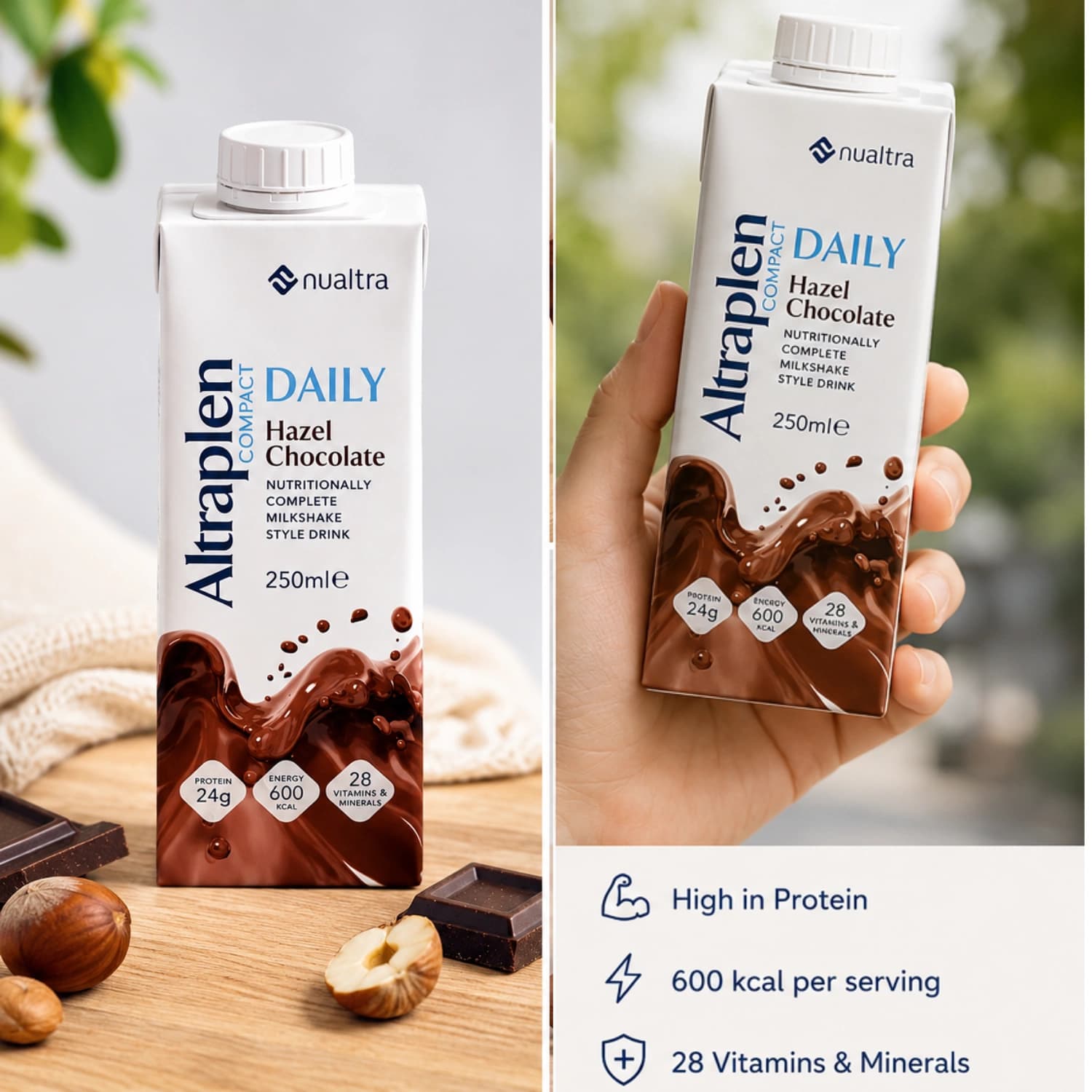 Altraplen Compact Daily Hazel Chocolate 250ml