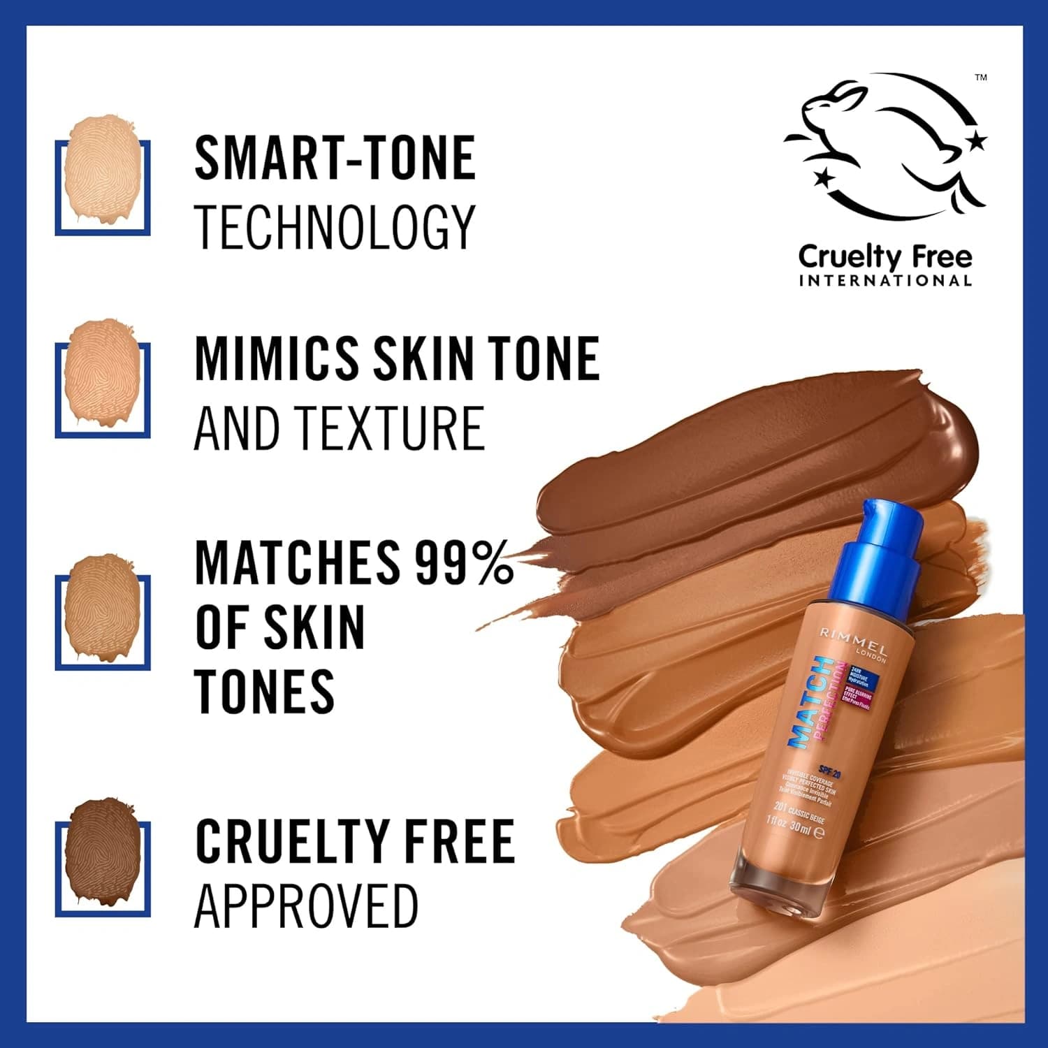 Rimmel Match Perfection Foundation 081 Fair Ivory