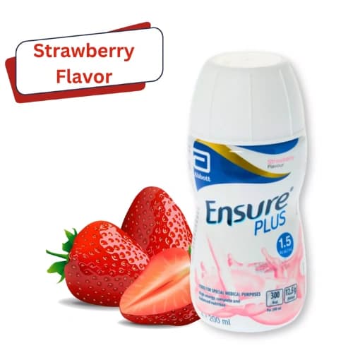 Ensure Plus Milkshake Strawberry, 200ml (Pack of 24)