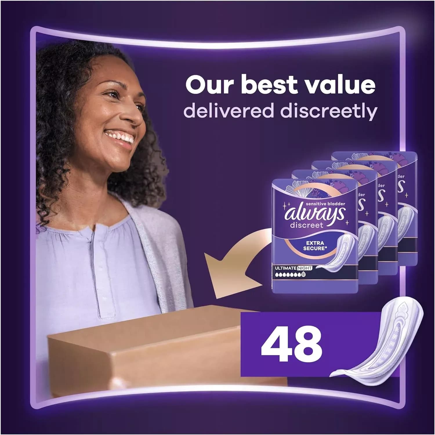 Always Discreet Ultimate Night 12 Pads