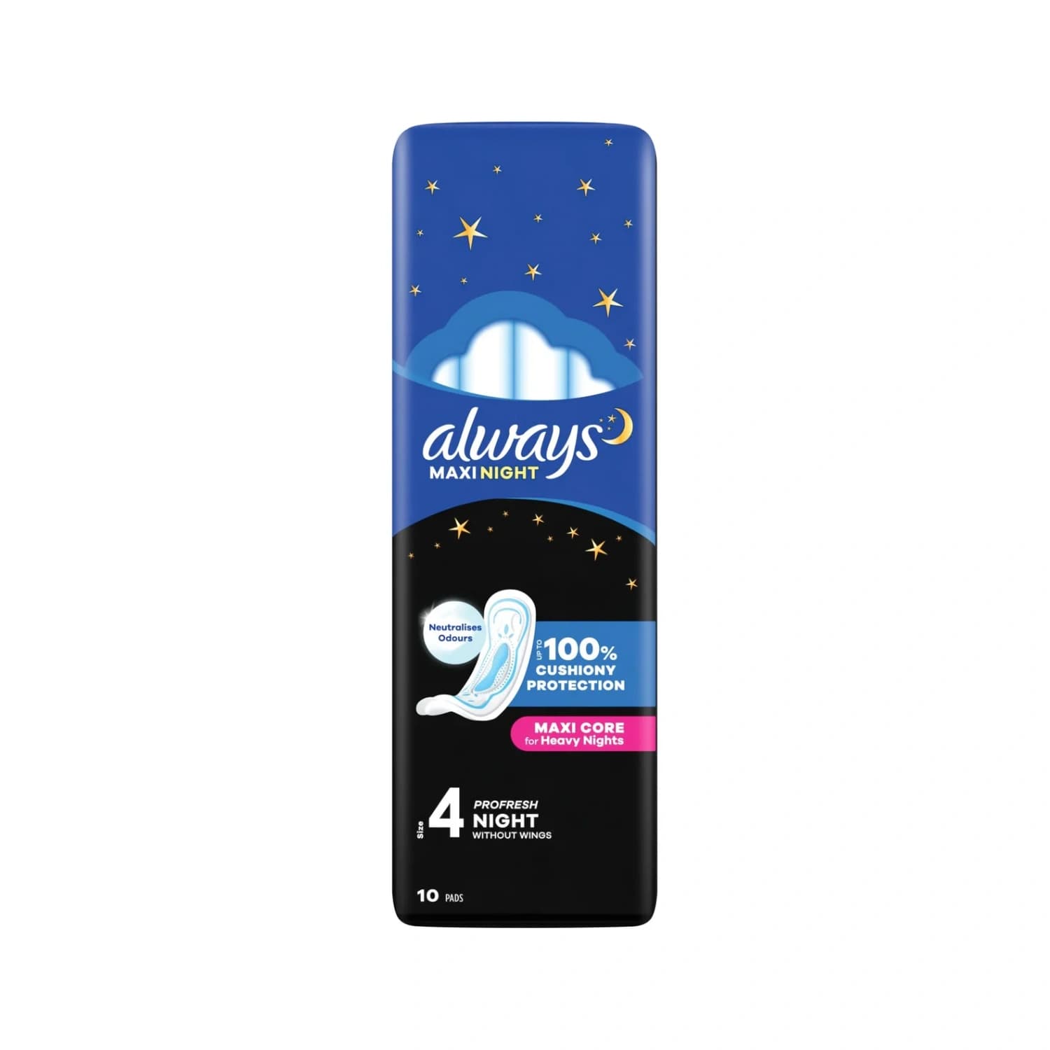 Always Sanitary Towels Maxi Night Pads - 10 Pads