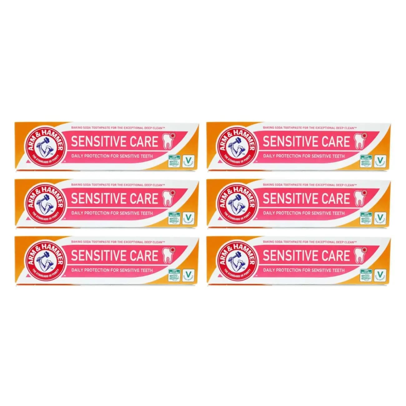 Arm & Hammer Sensitive Care Toothpaste 125g - Pack 6
