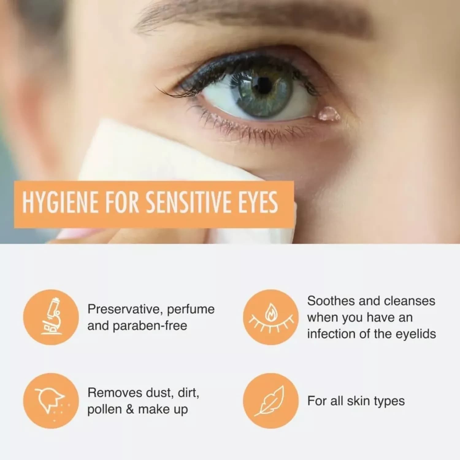 Blephaclean Sterile Eyelid Cleansing Wipes