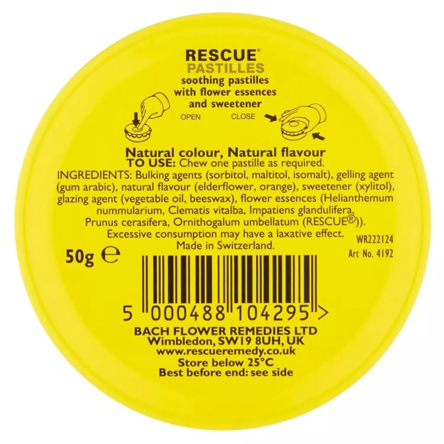 Bach Rescue Remedy Pastilles Original 50g
