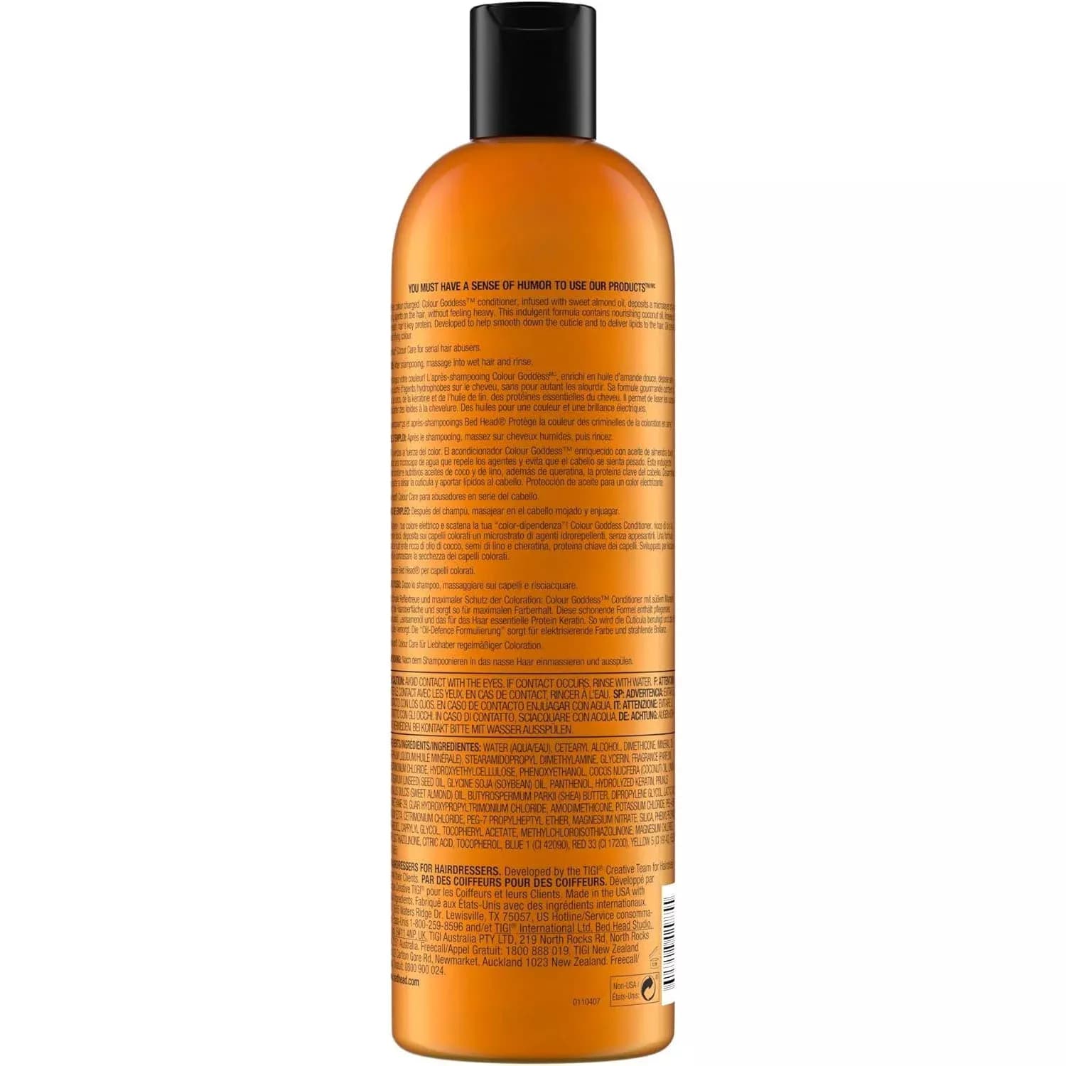 Bed Head by TIGI Colour Goddess Conditioner, Ideal for Coloured Hair 750ml