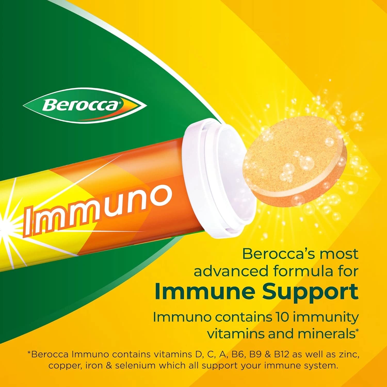 Berocca Immuno Effervescent Tablets 15's