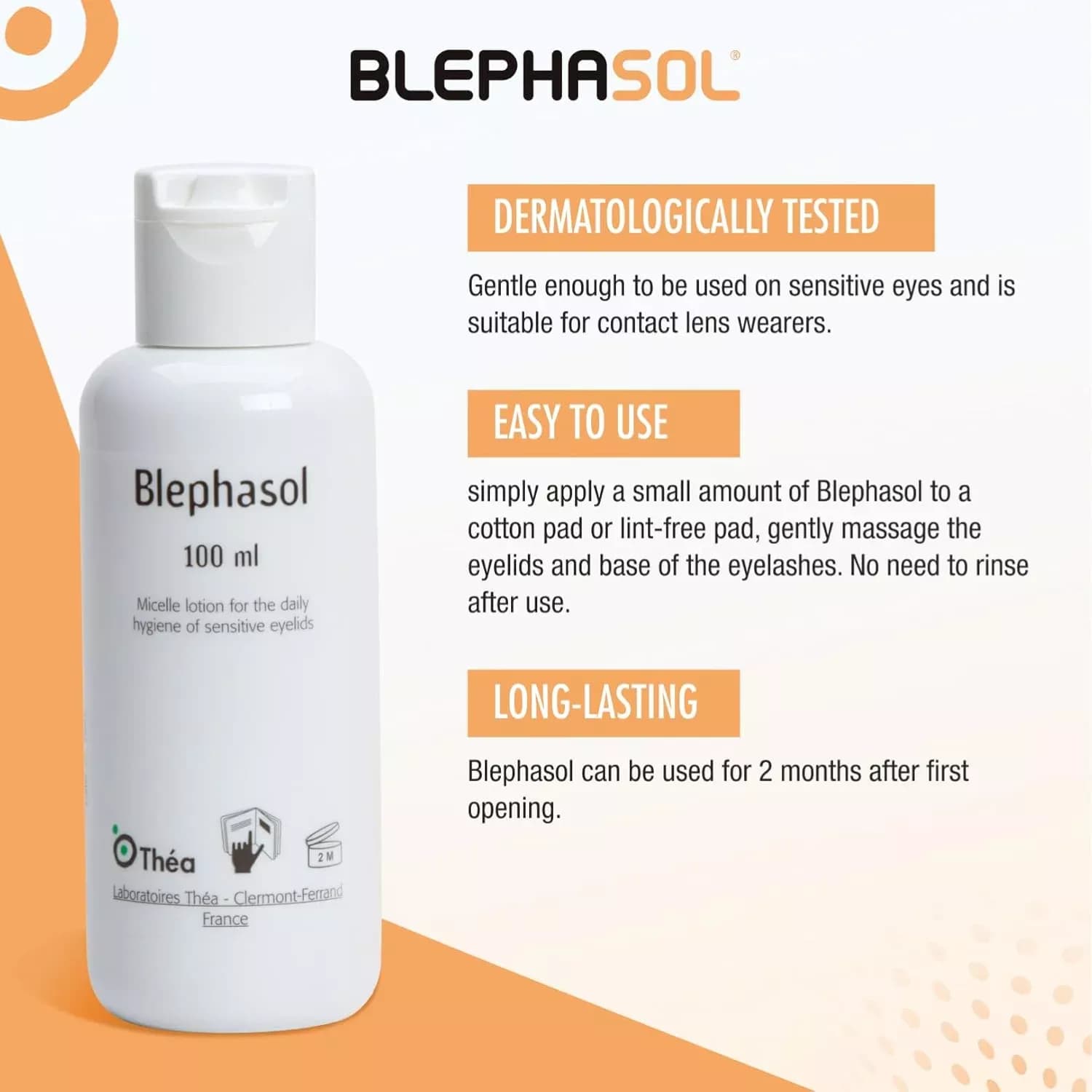 BlephaSol Daily Eyelid Cleansing Lotion - 100ml