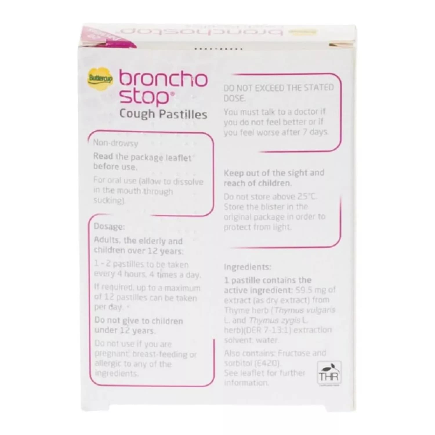 Bronchostop Cough Pastilles 20 Pastilles
