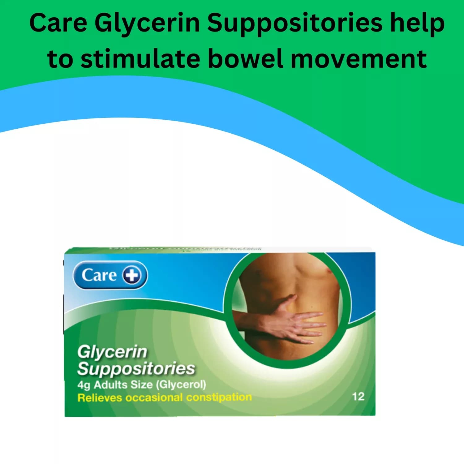 Care Glycerin Suppositories Adult Pack 12 - Pack of 3
