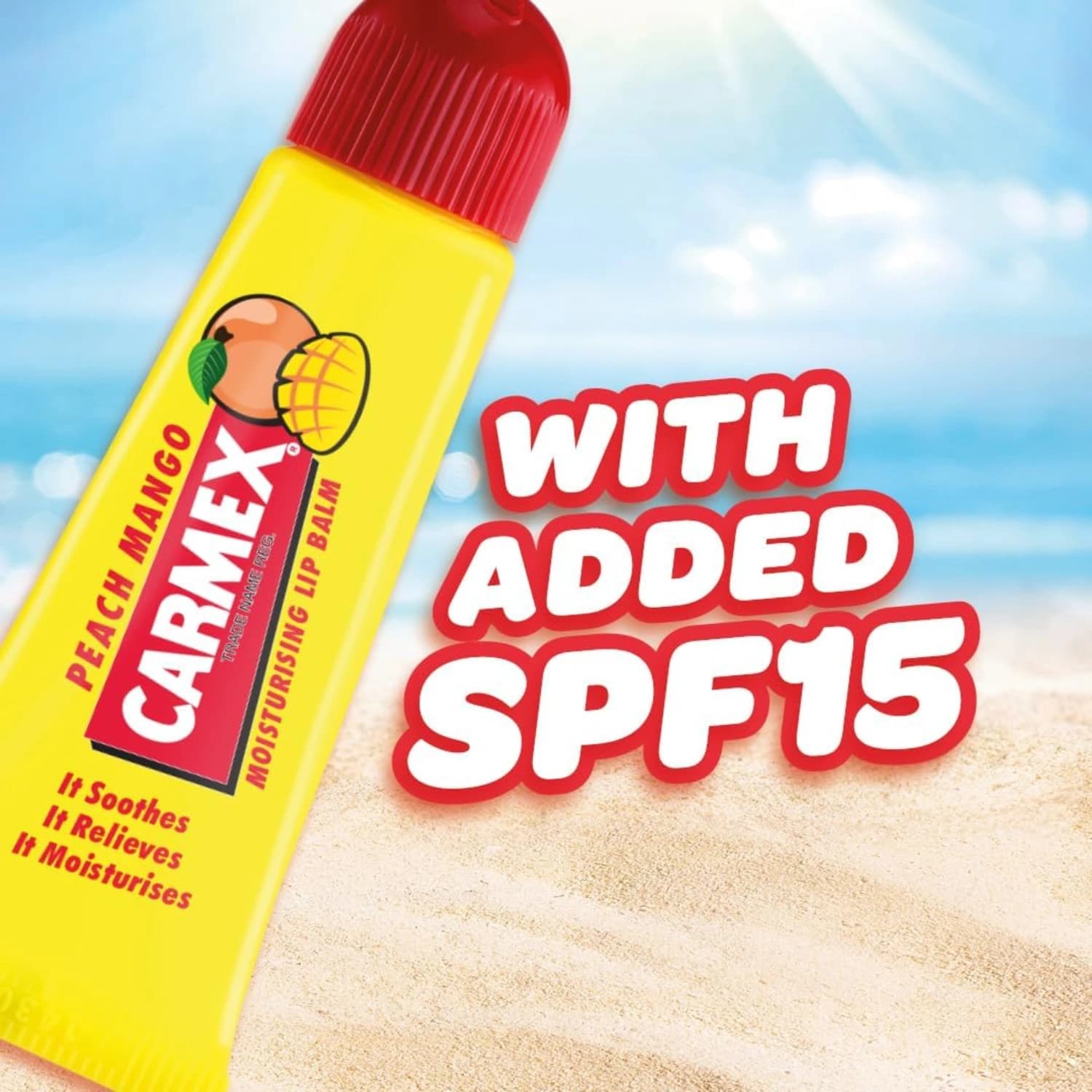 Carmex Peach And Mango Lip Balm 10g Tube