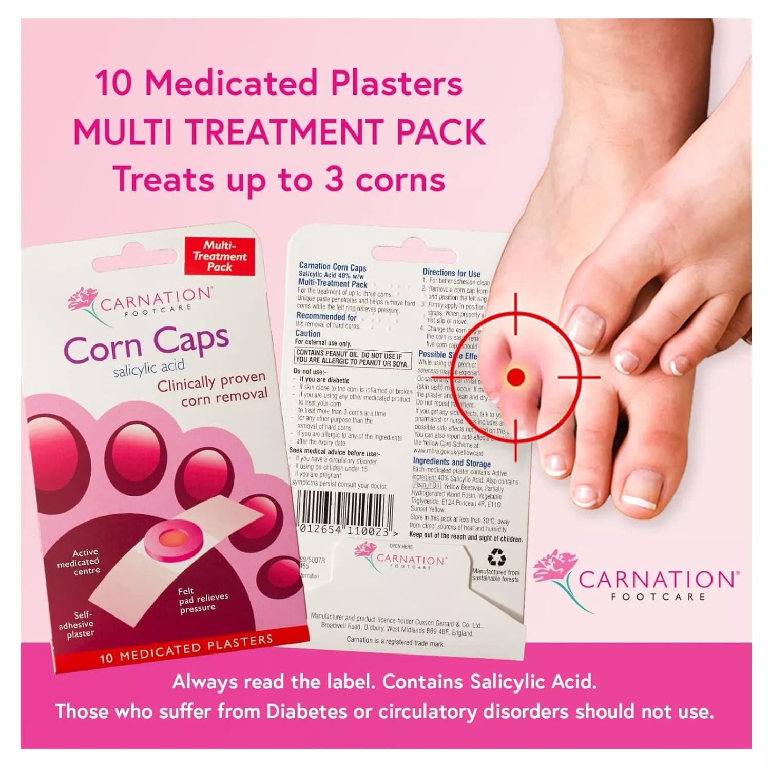 Carnation Footcare Corn Caps x 10