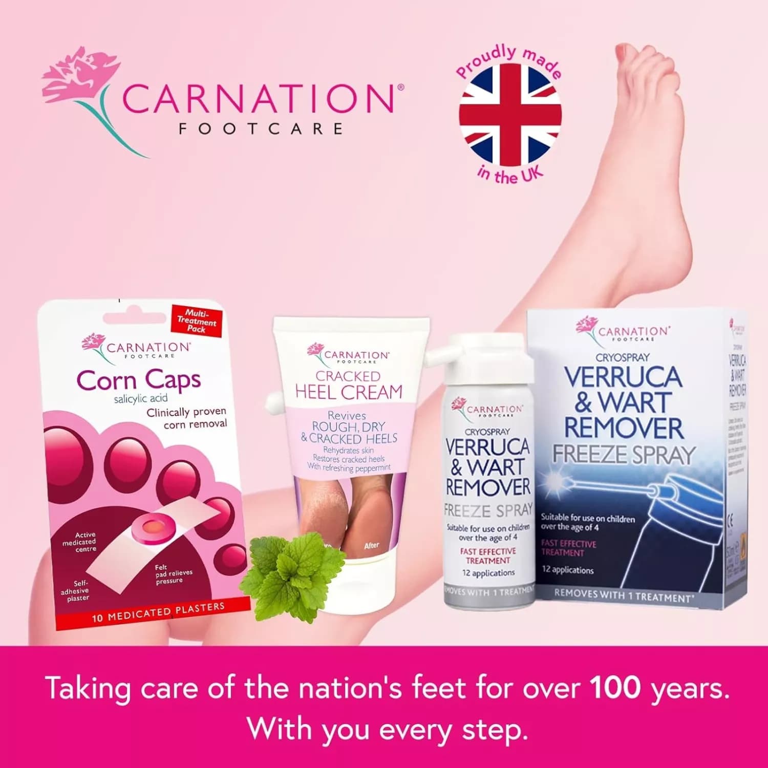 Carnation Verruca and Wart Remover Freeze Spray 50ml