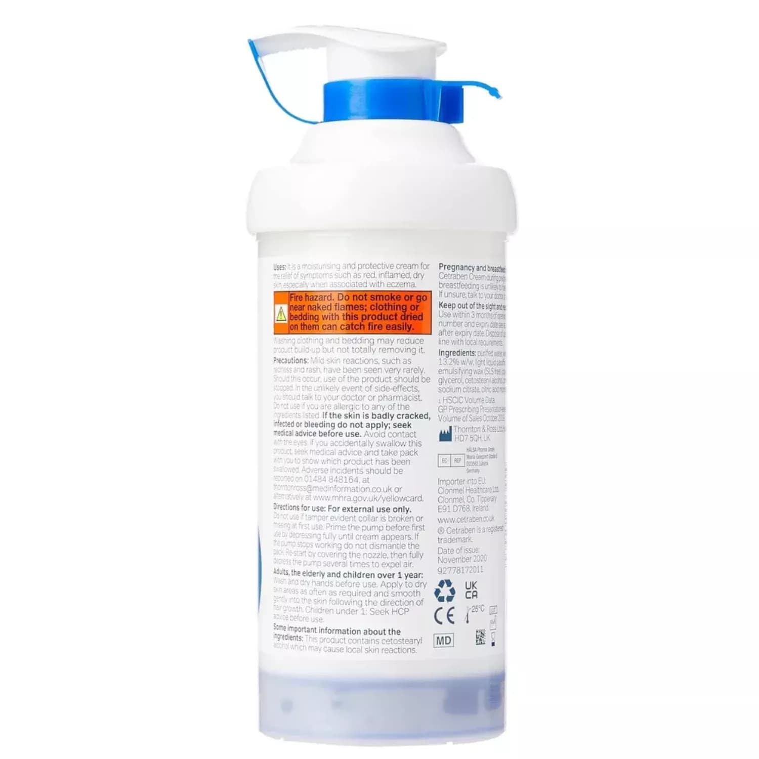 Cetraben Cream Pump Dispenser 500g