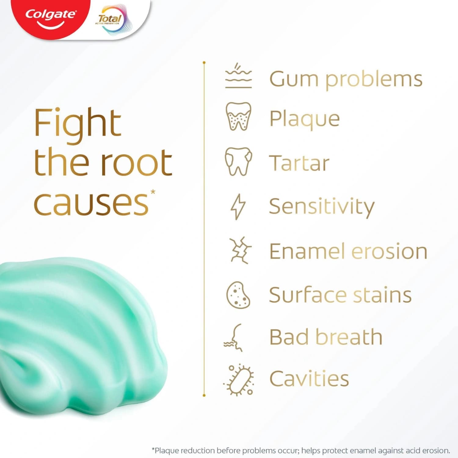 Colgate Total Active Prevention Fresh Mint Toothpaste 75ml