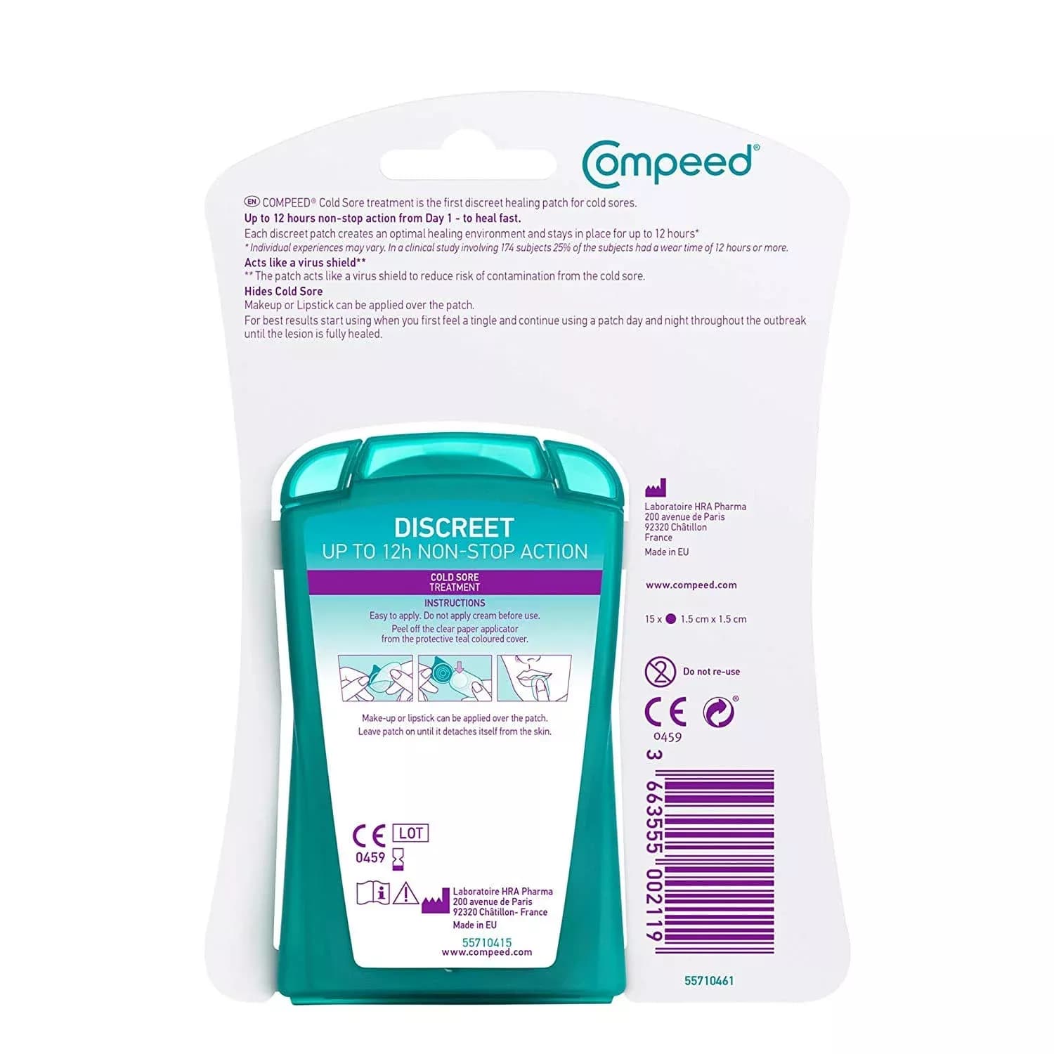 Compeed Cold Sore Treatment 15 Patches