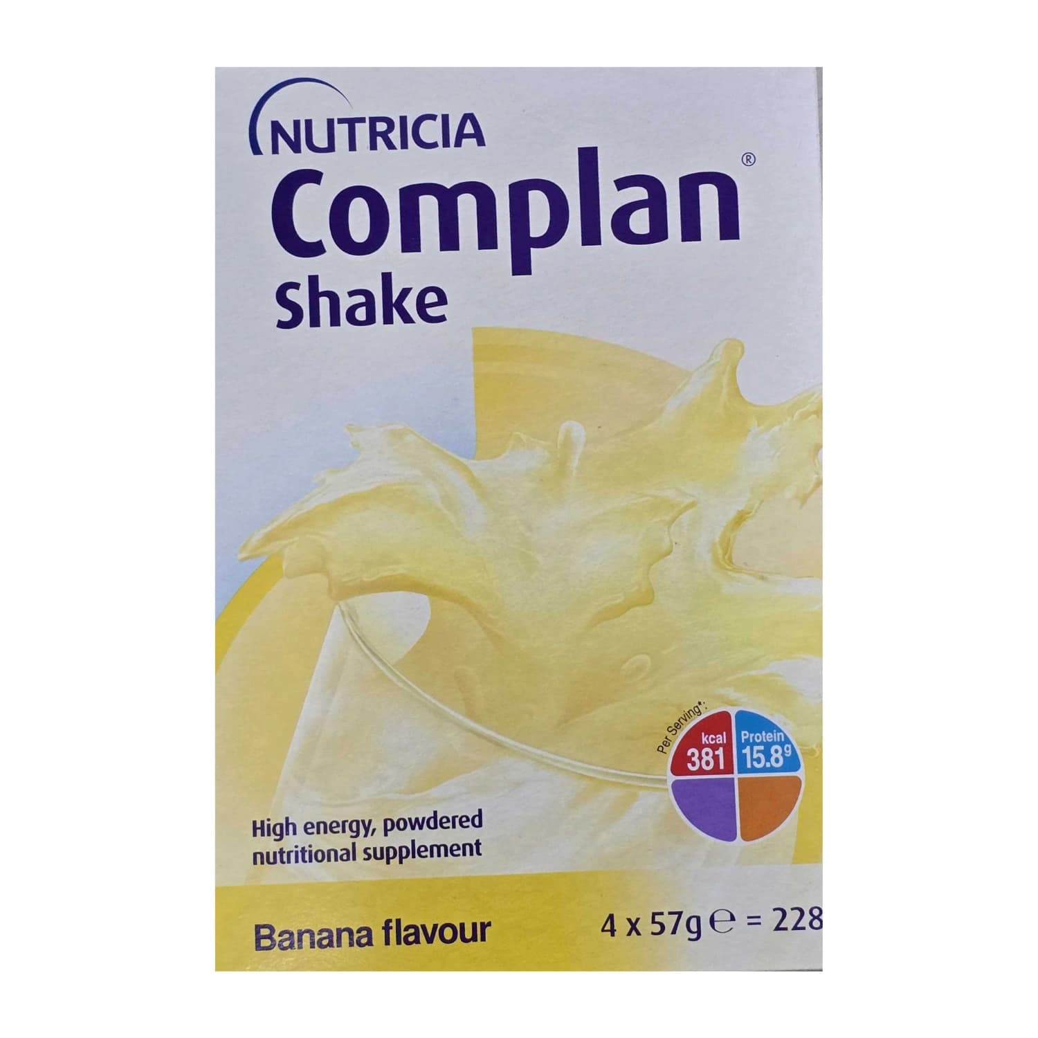 Complan Shake Banana Flavour 4 x 57g Sachets