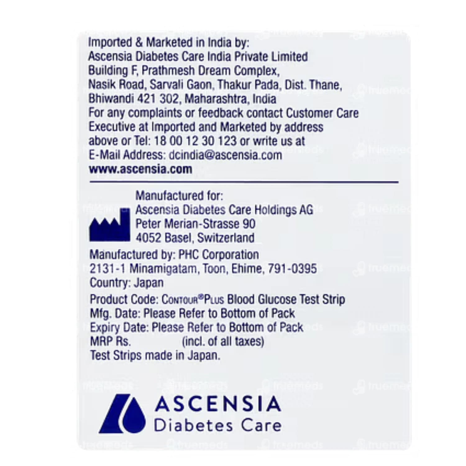 Contour Plus Blood Glucose Test Strips 50