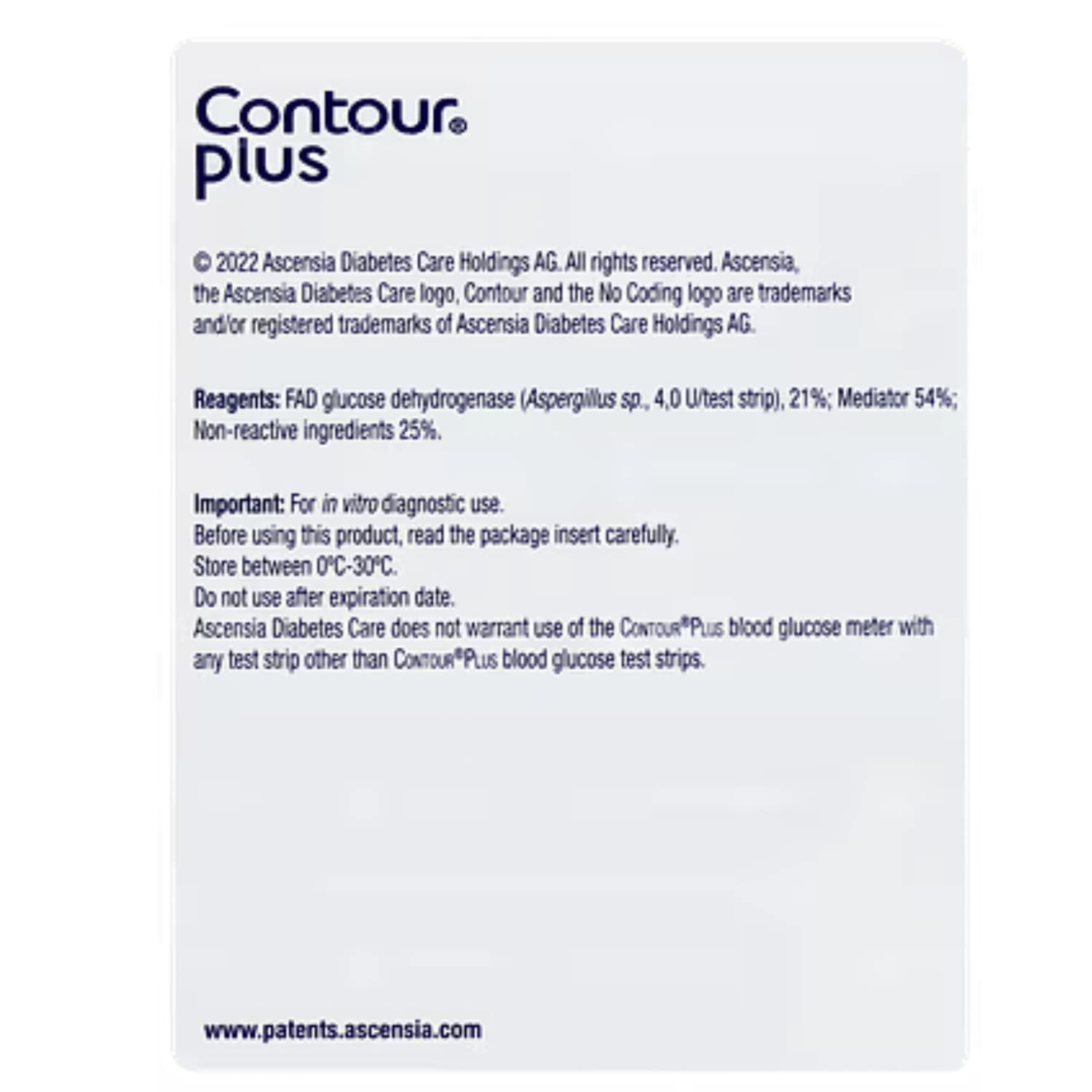 Contour Plus Blood Glucose Test Strips 50