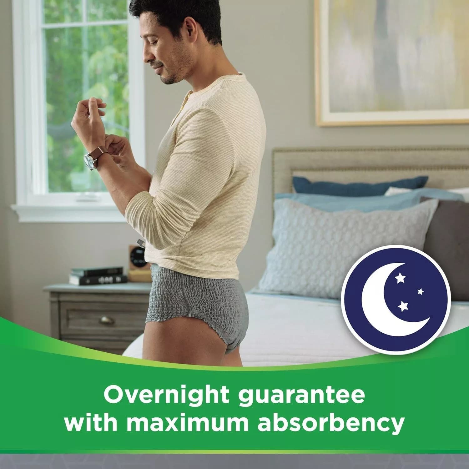 4x Depend Comfort-Protect Pants for Men Small/Medium 10 Pants