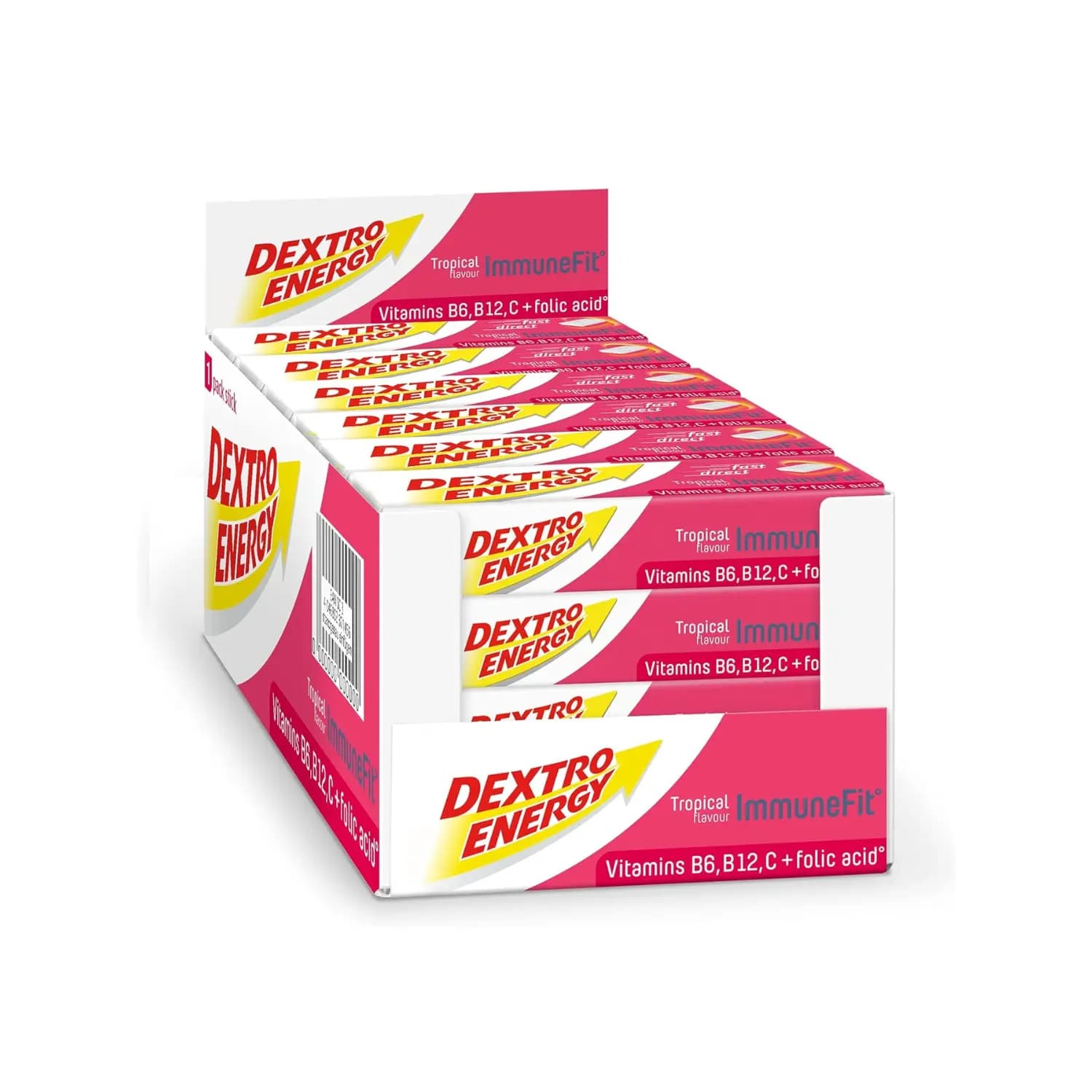24x Dextro Energy Tablets ImmuneFit Tropical Flavour 47g