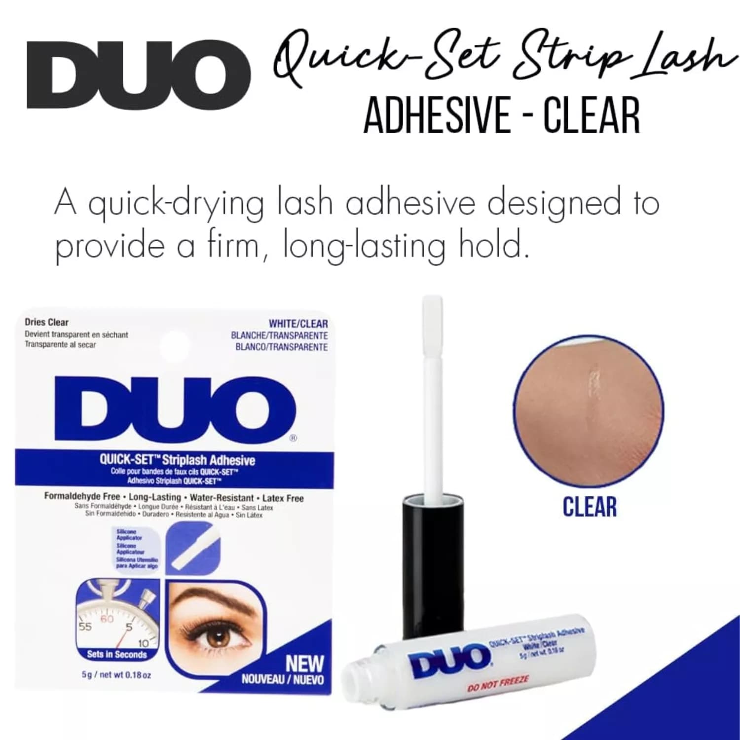 Duo Quick-Set Striplash Adhesive, Clear 5g