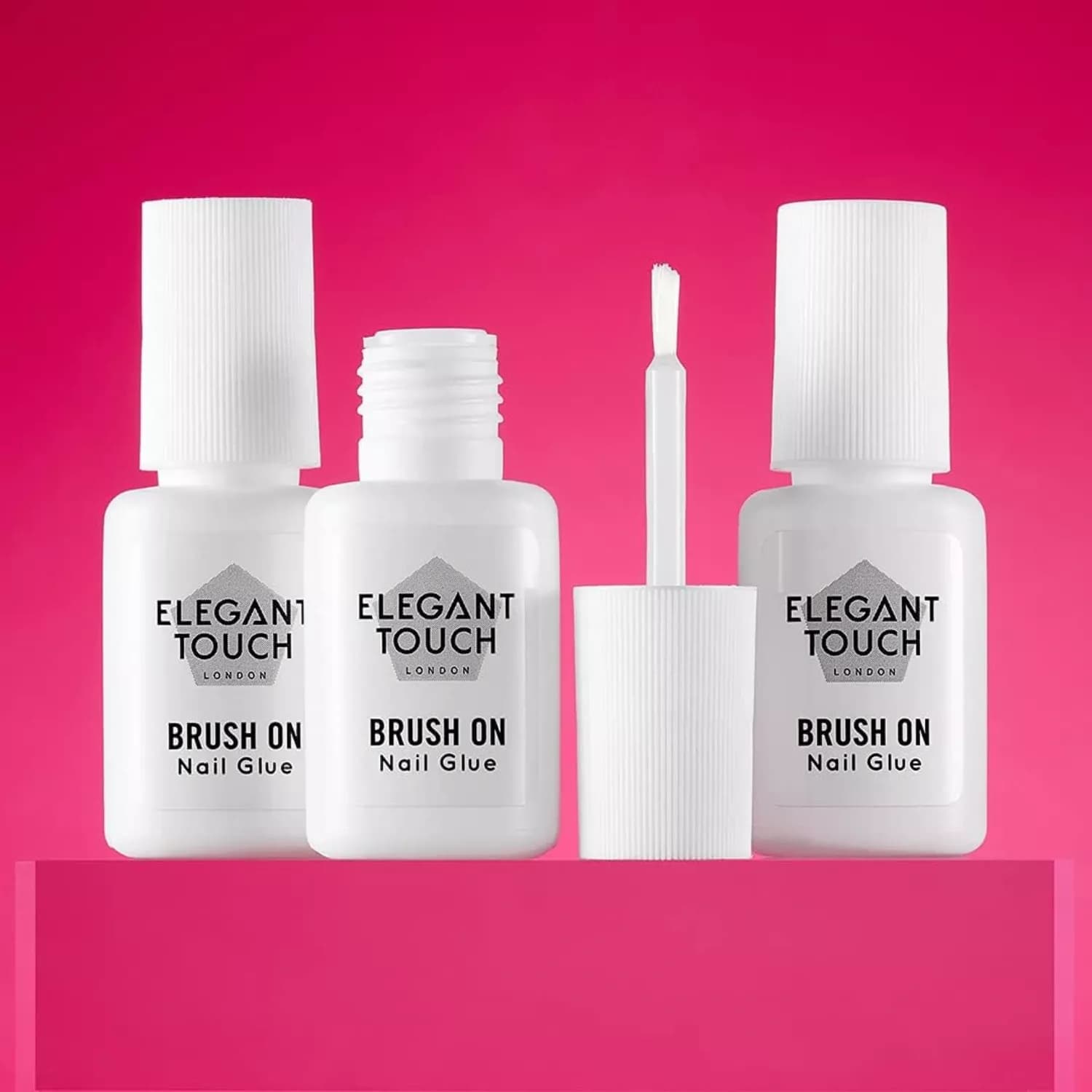 Elegant Touch Brush On Nail Glue Clear 6ml