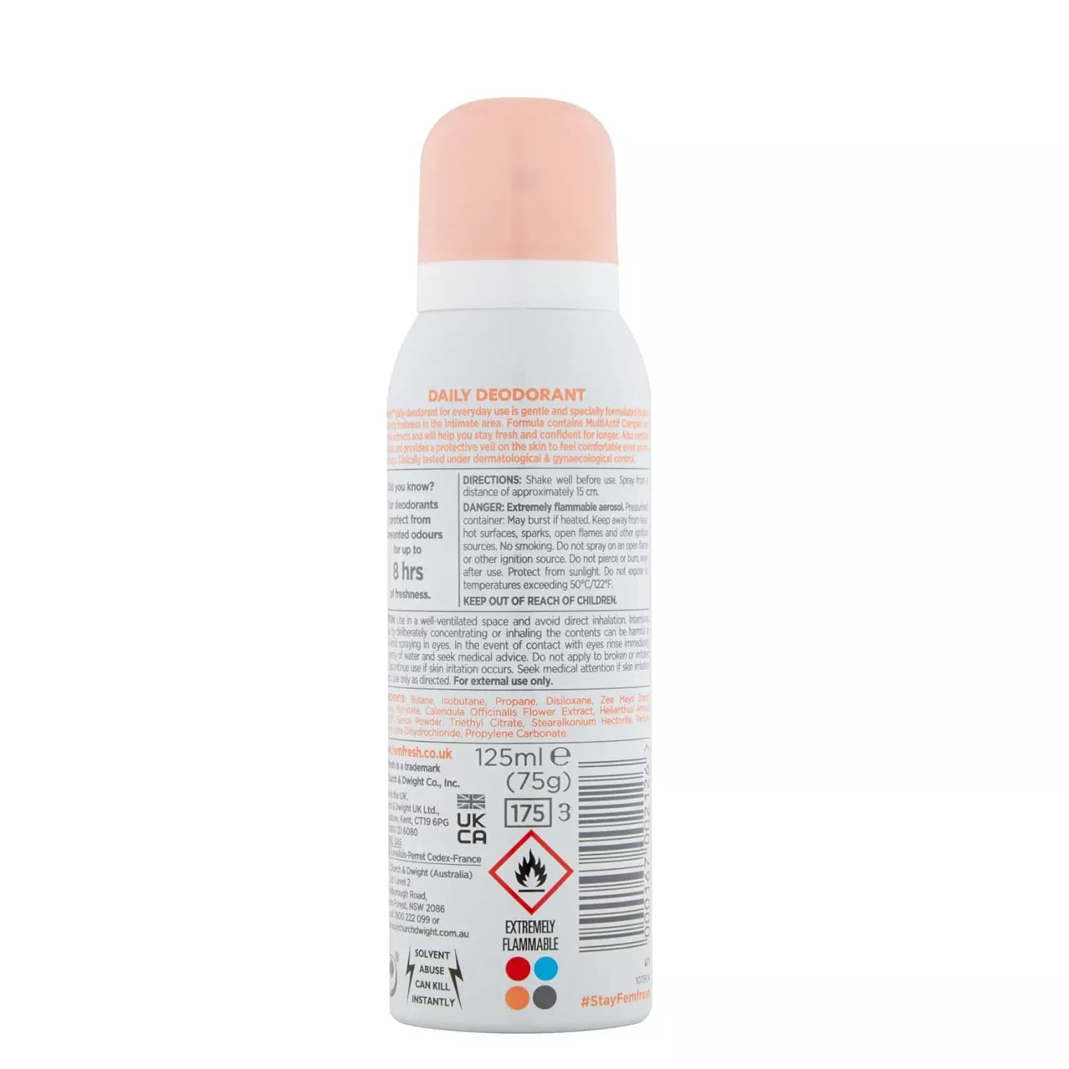 Femfresh Deodorant Spray for Women 125ml