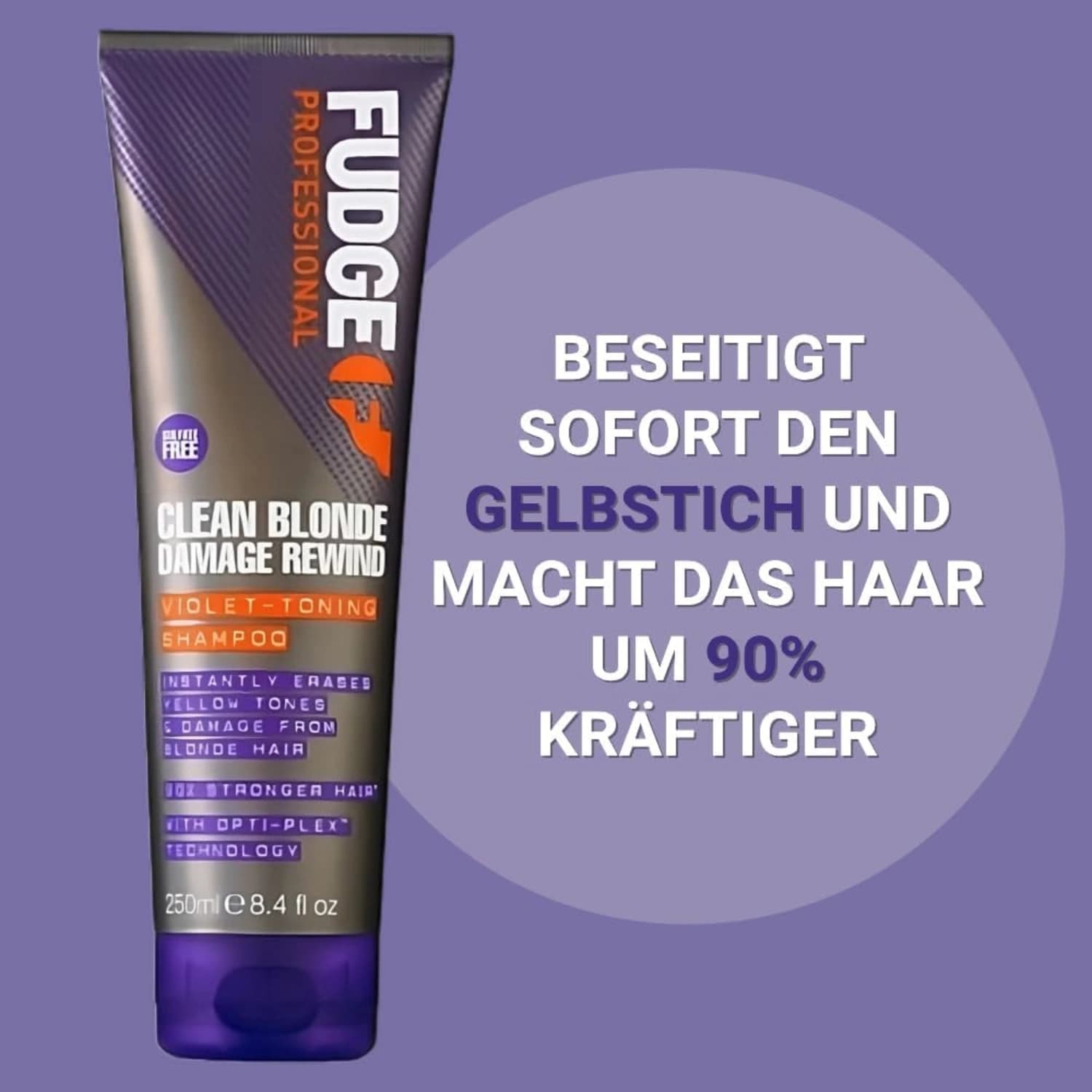 Fudge Professional Clean Blonde Violet-Toning Shampoo 1000ml