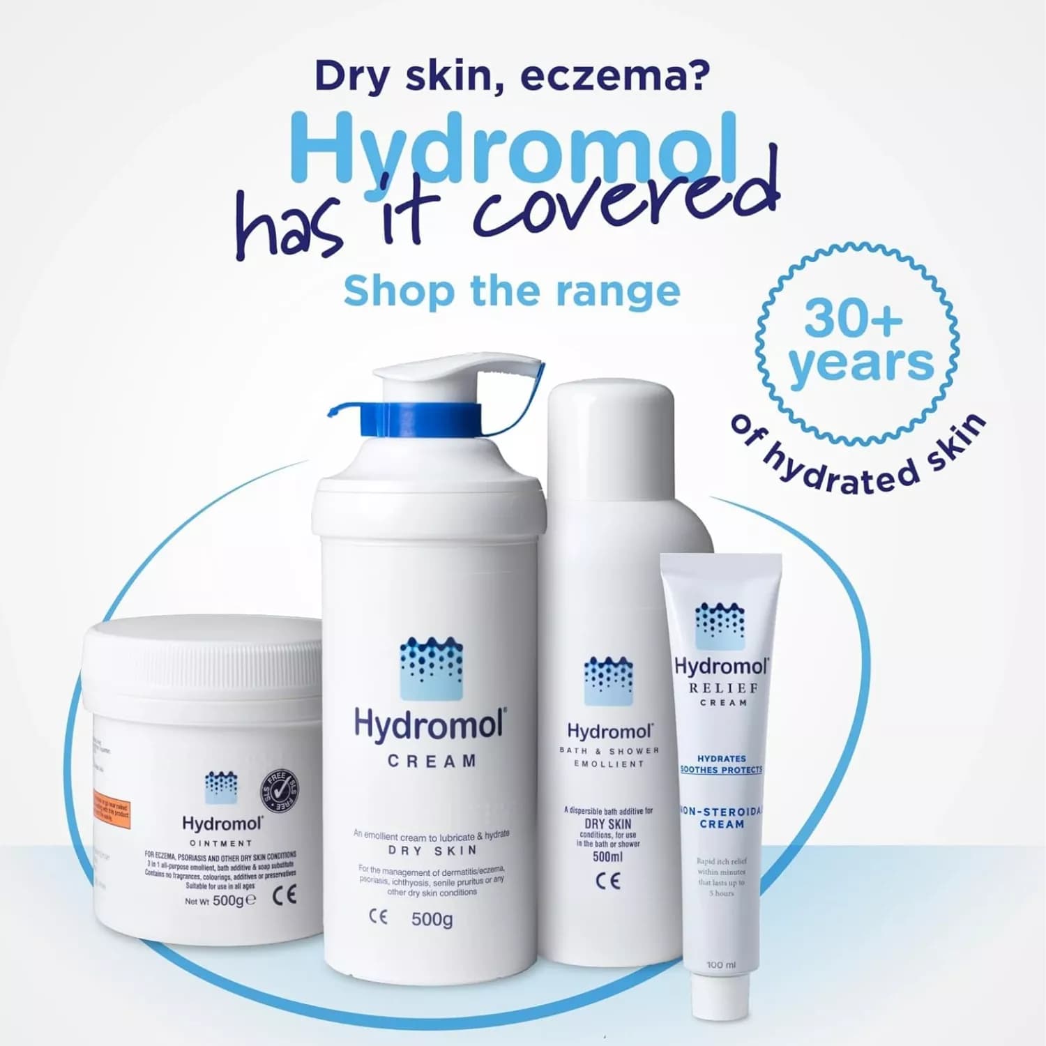 Hydromol Bath & Shower Emollient Additive 500ml