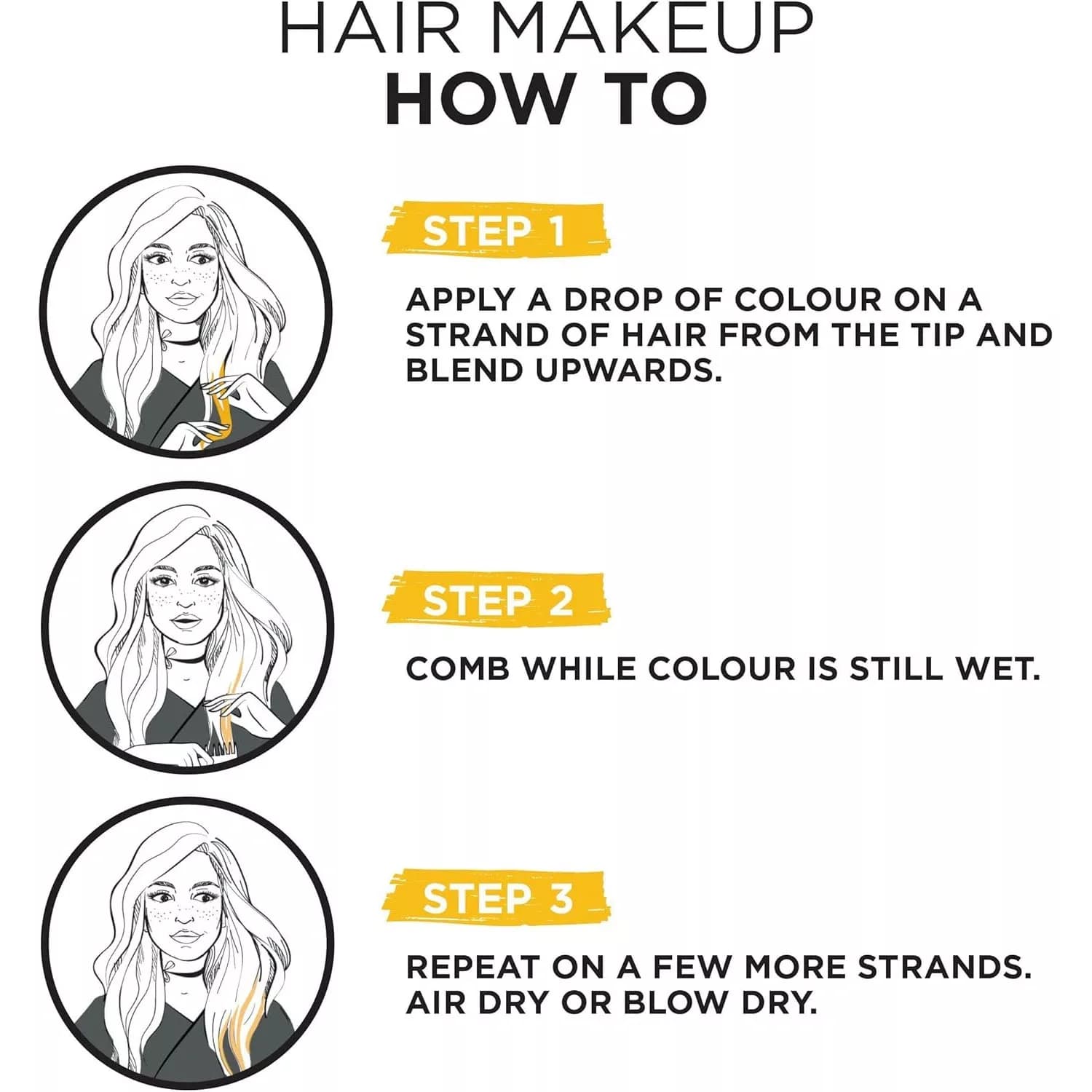 L'Oreal Paris Colorista Hair Make Up Yellow 30ml