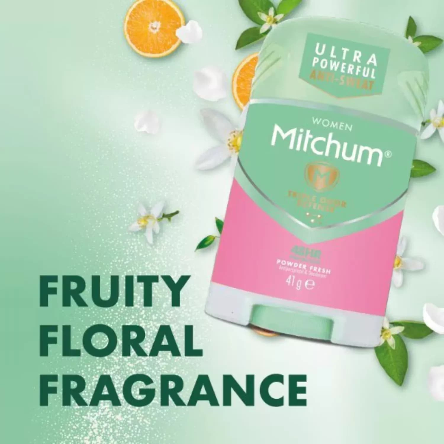 Mitchum Powder Fresh Deodorant Stick 41g - Pack of 3