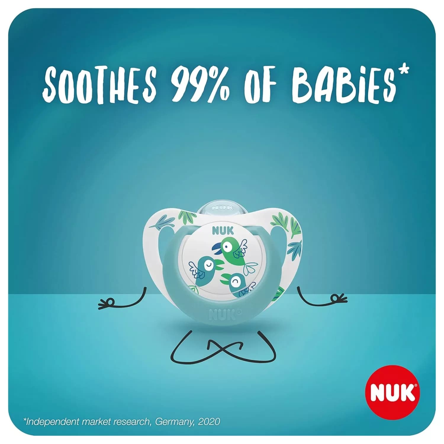 NUK Star Soother, 6-18 months, Pack of 2, Pink/Multi