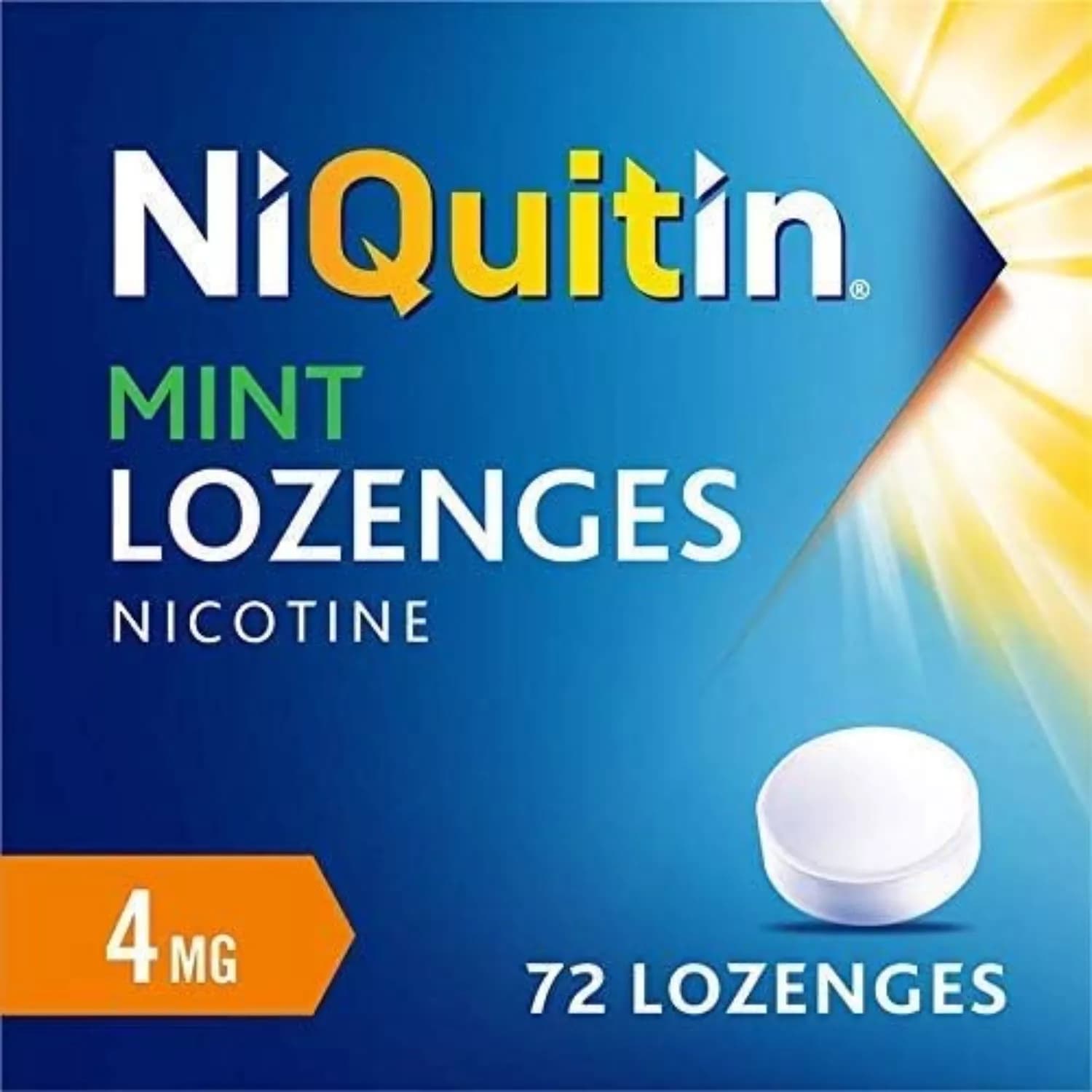 4x Niquitin Lozenges 4mg Mint 72 Lozenges
