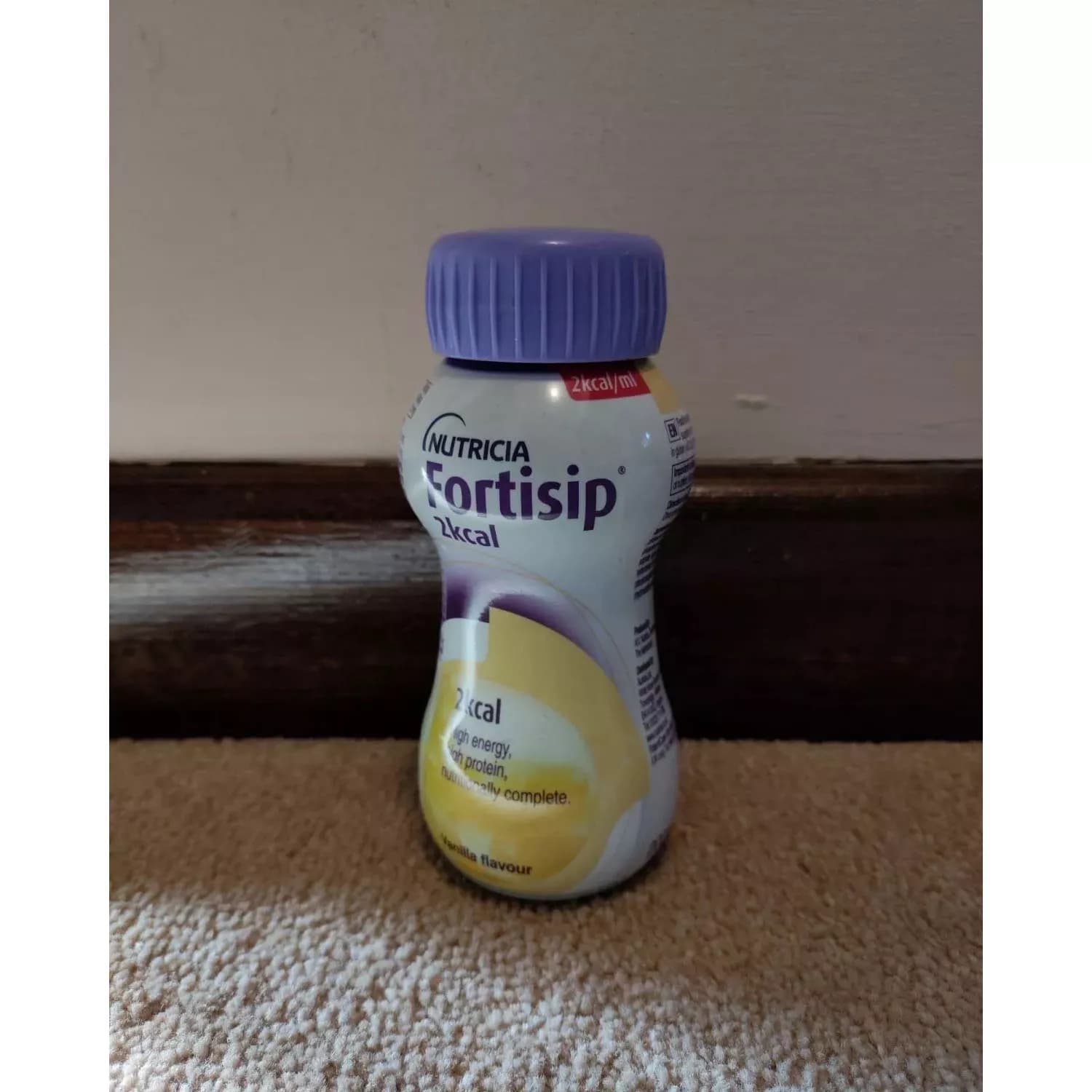 24x Fortisip Vanilla High Energy Milkshake Supplement 200ml Bottle