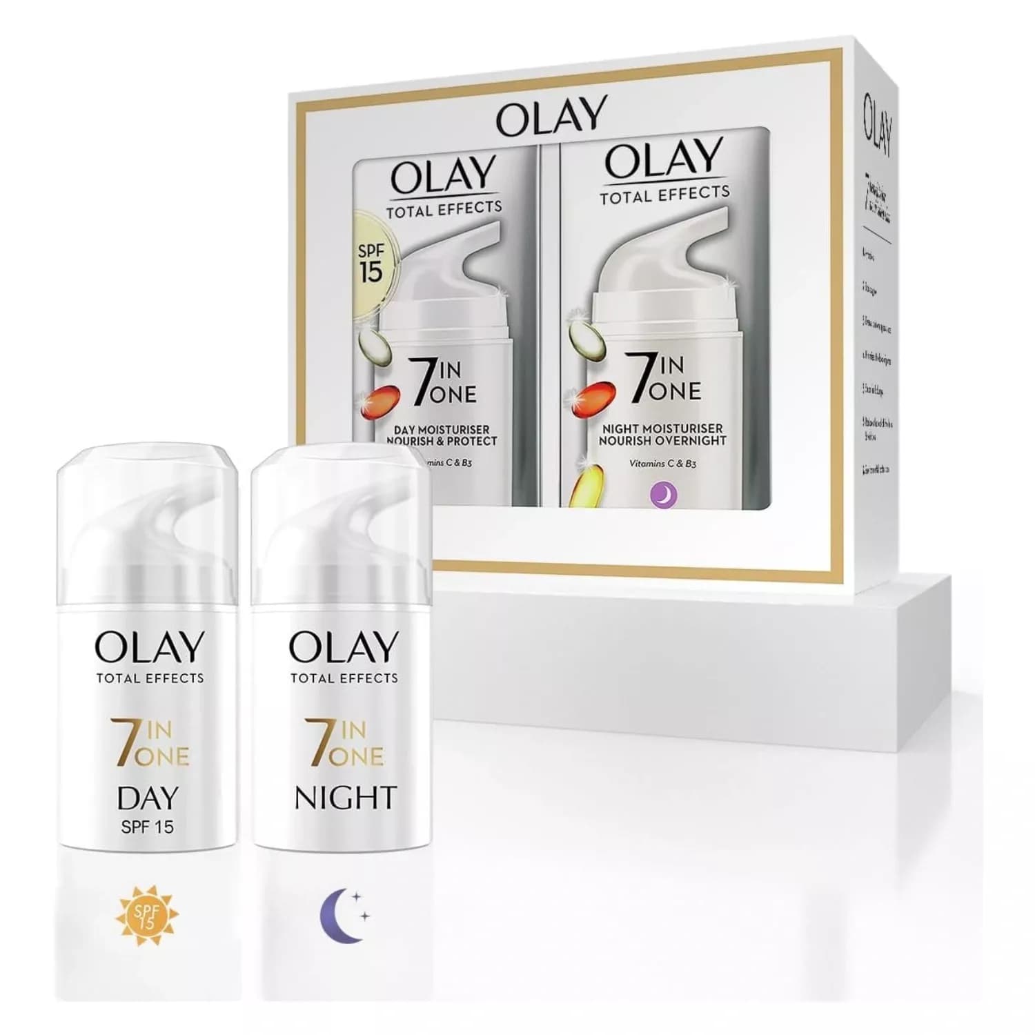 OlayTotal Effects 7in1 Anti-Ageing Day and Night Moisturiser 2x 37ml