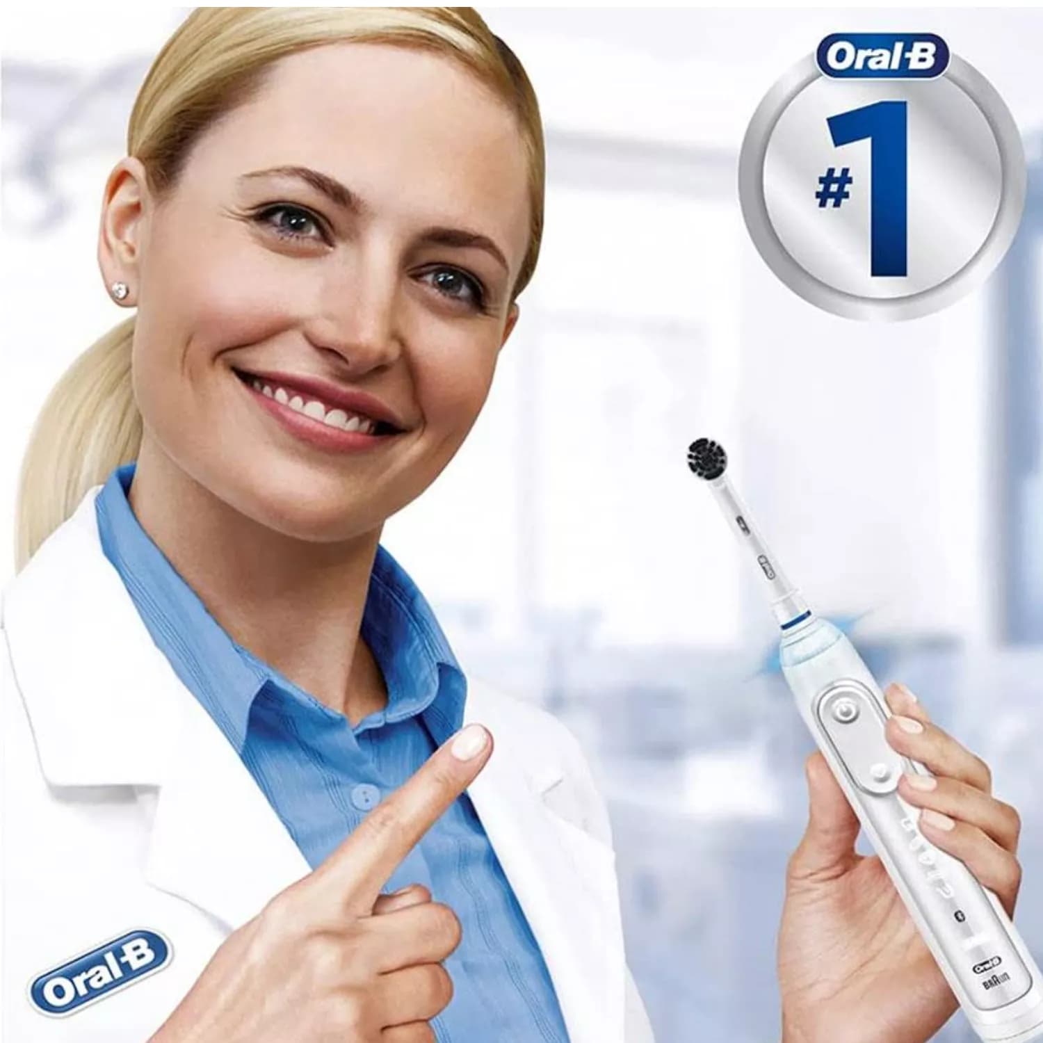 Oral-B PureClean Charcoal Electric Toothbrush 8 Count
