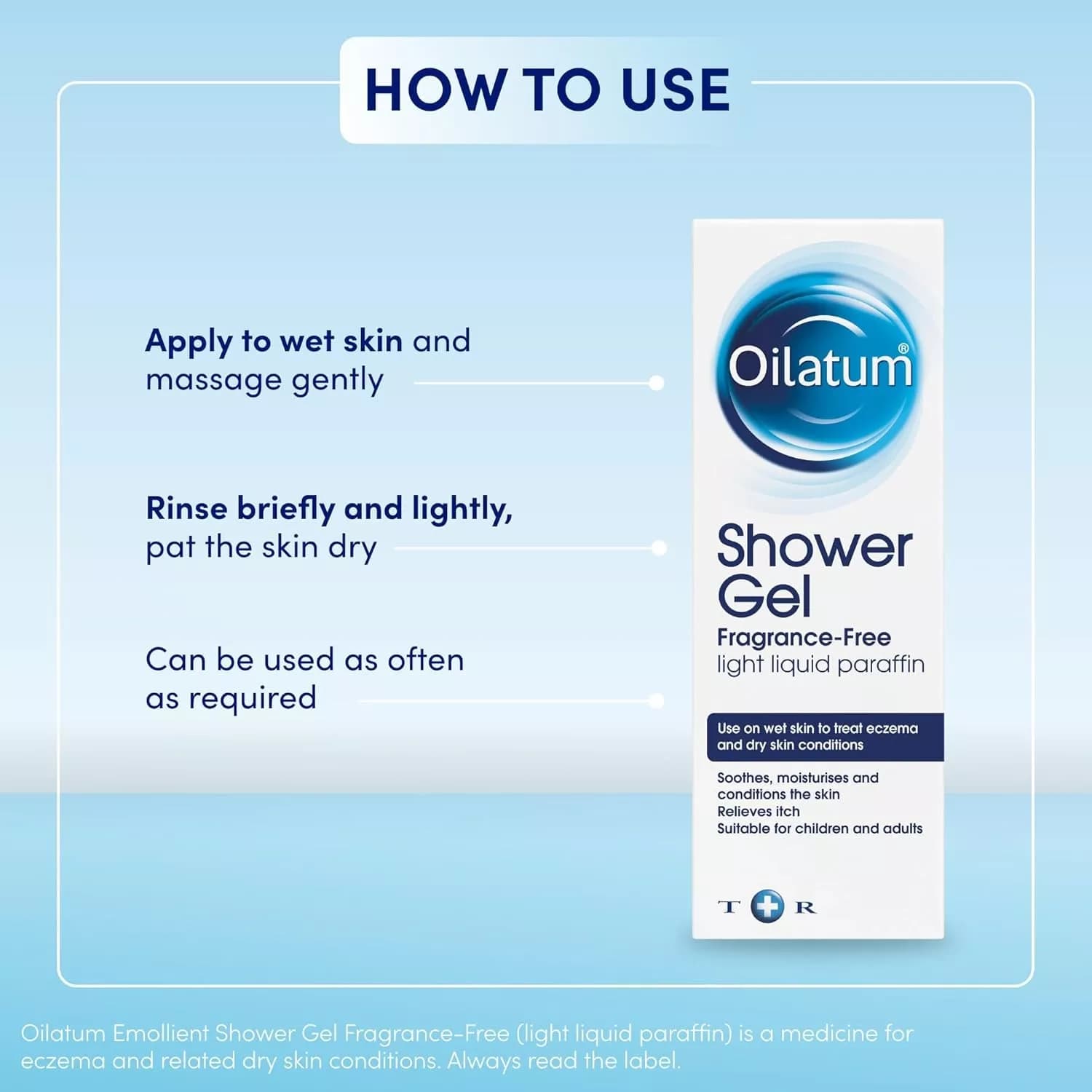 Oilatum Shower Gel, Fragrance Free 150g