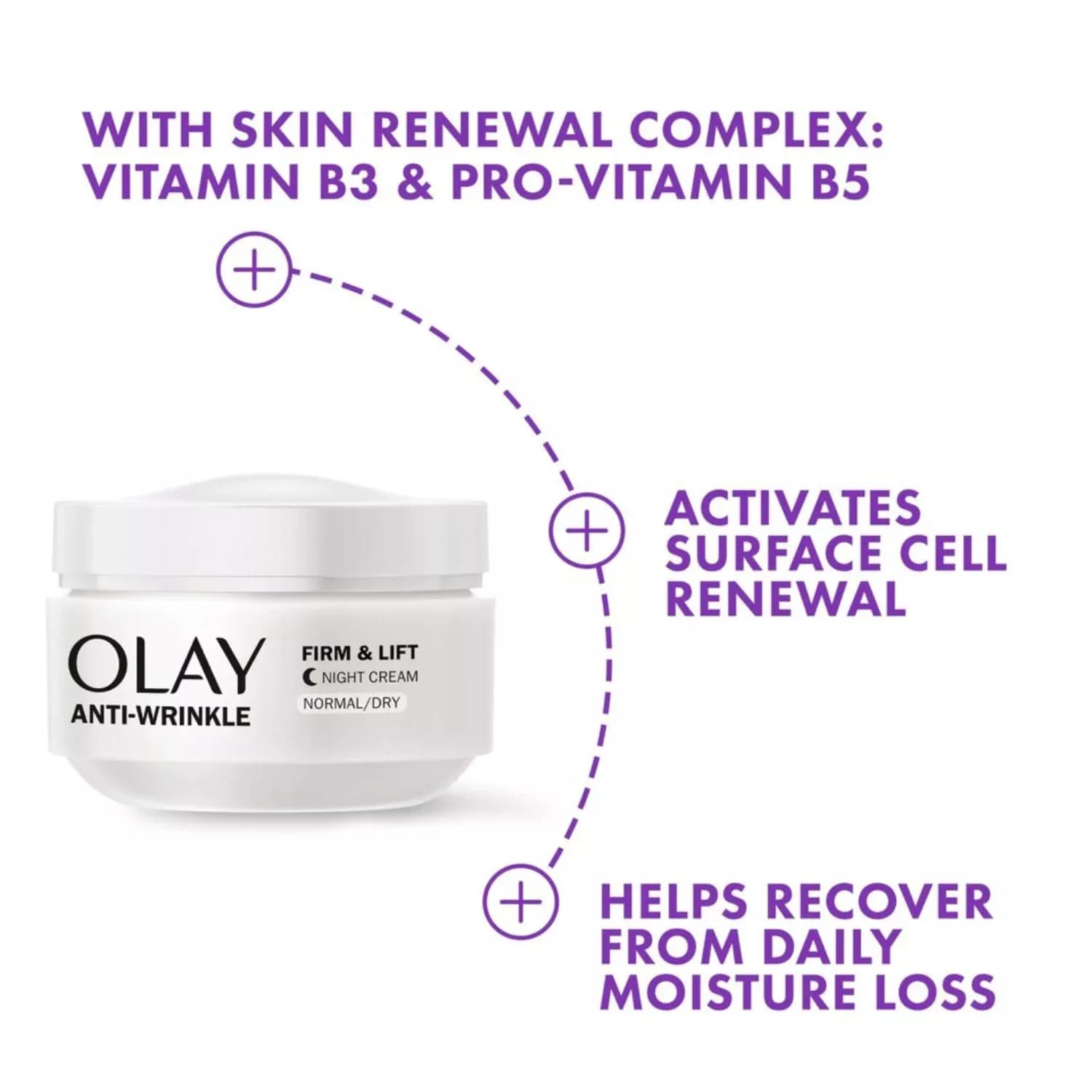 Olay Anti-Wrinkle Firm & Lift Night Cream Moisturiser 50ml