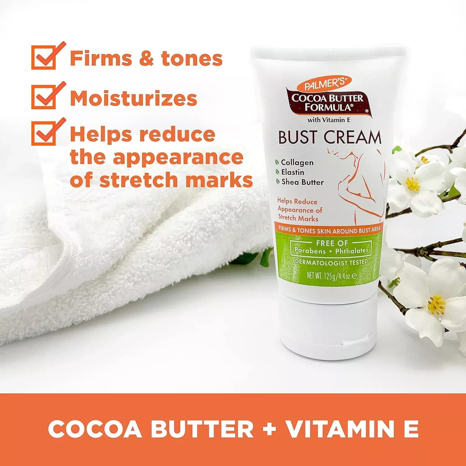4X Palmers Cocoa Butter Bust Cream 125g