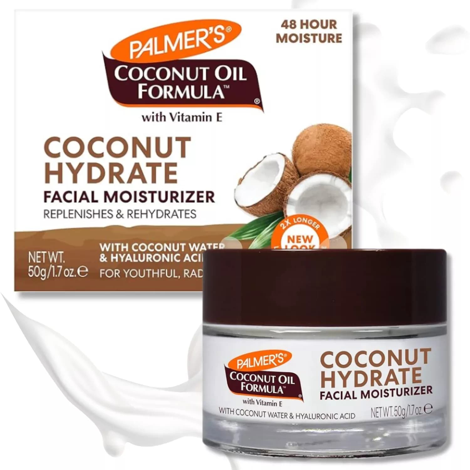 Palmers facial Moisturiser coconut Hydrate 50g