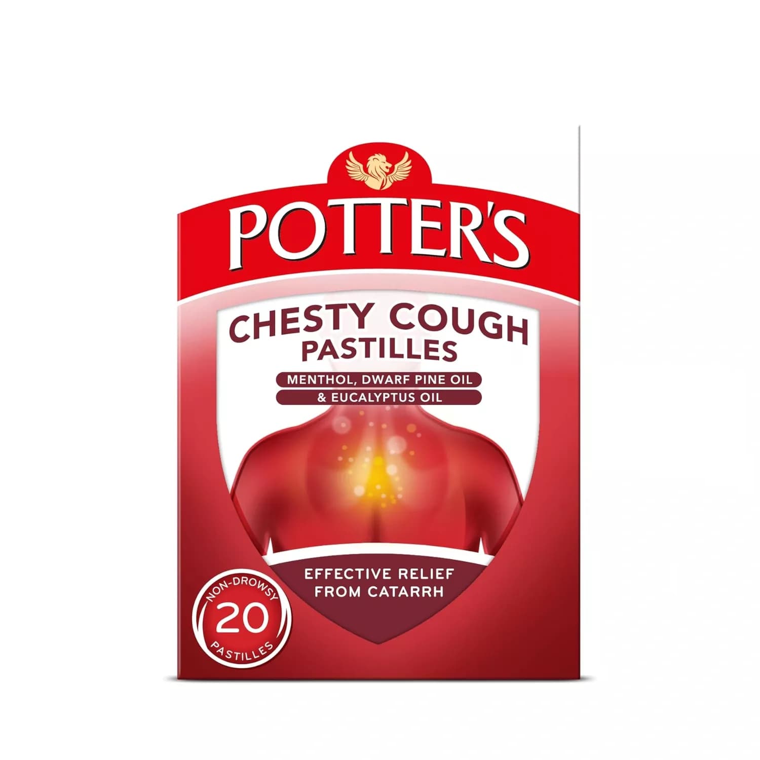 Potters Chesty Cough & Catarrh - 20 Pastilles