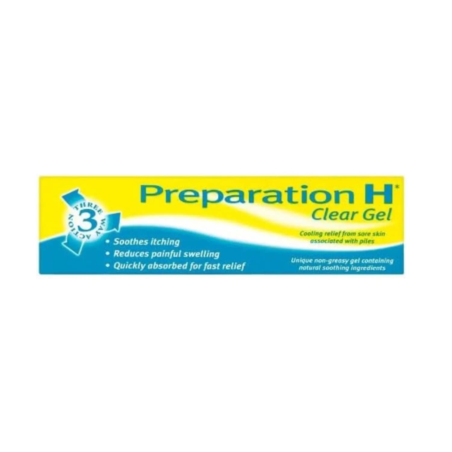 Preparation H 3 Way Action Clear Gel for Sore Skin 50g